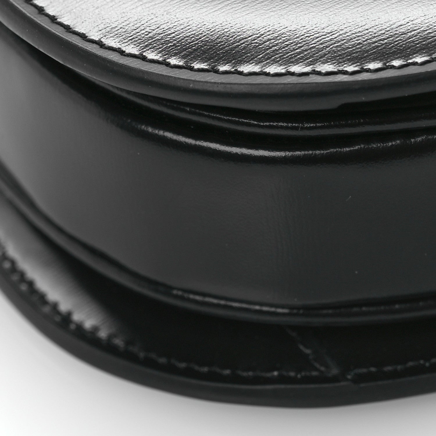 Celine Shiny Calfskin Triomphe Mini Besace Clea Black 9 of 11