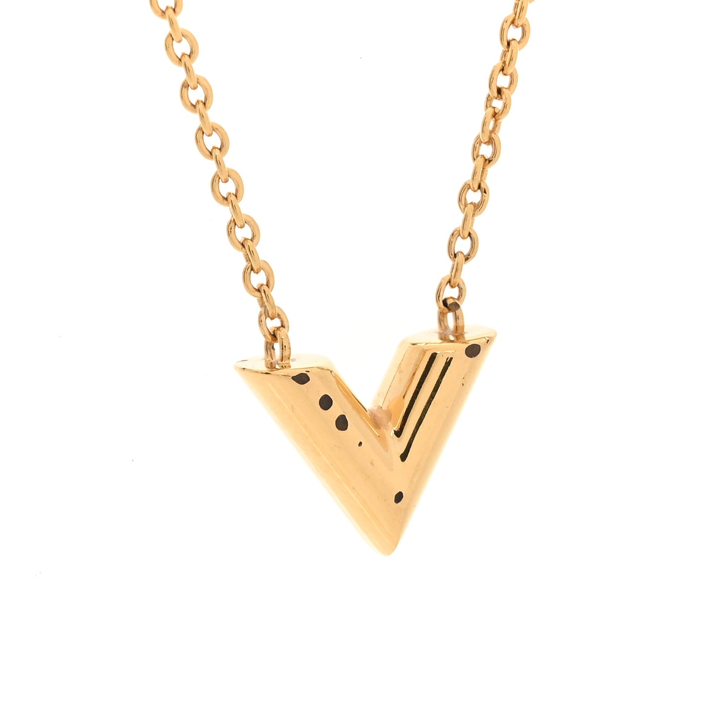 Essential V Necklace Gold