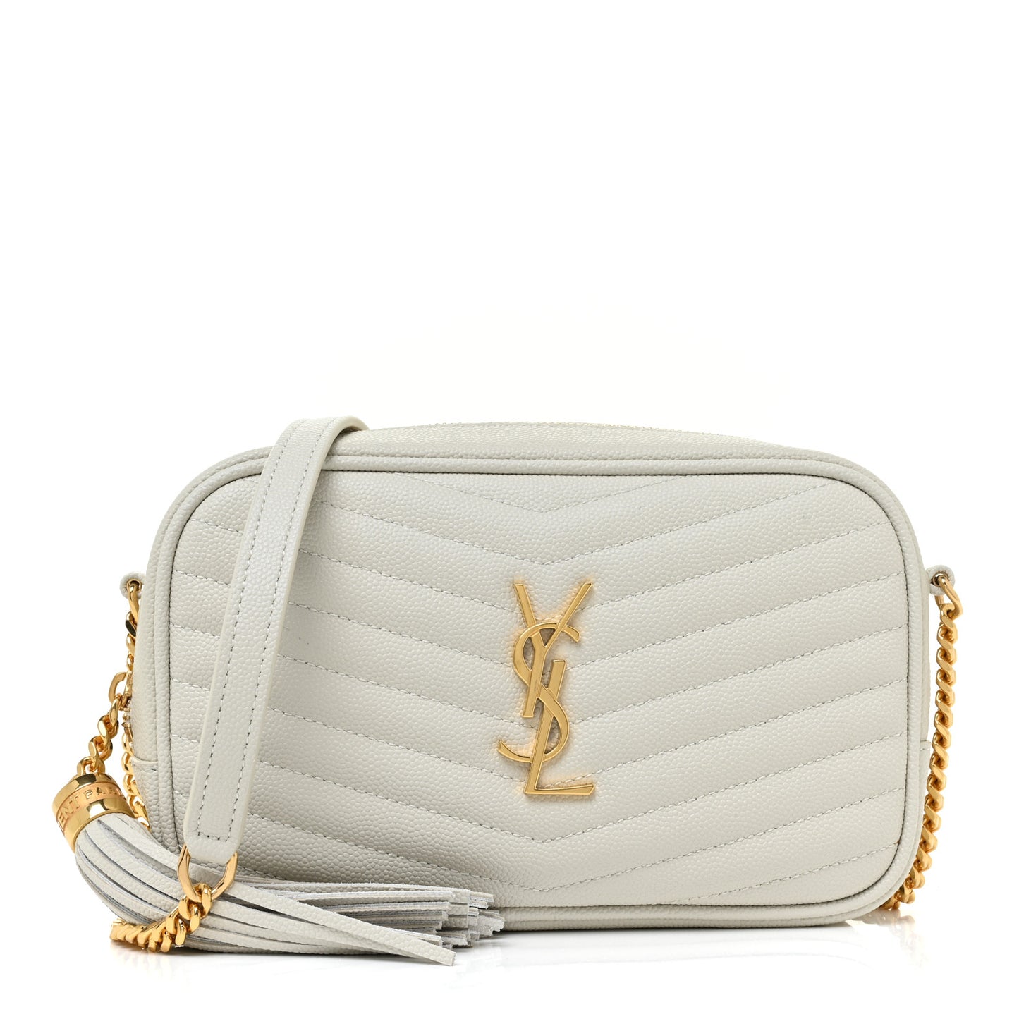 Grain De Poudre Matelasse Monogram Mini Lou Camera Bag Crema Soft