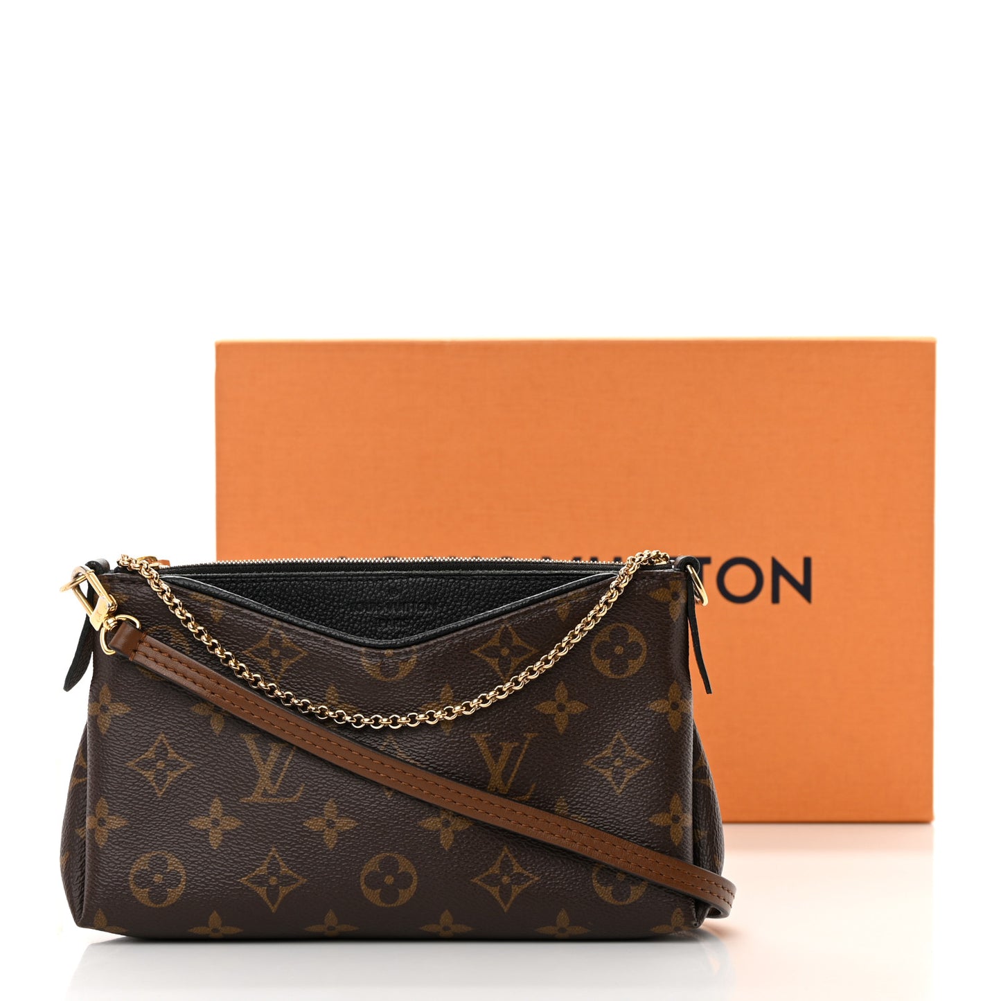 Monogram Pallas Clutch Black