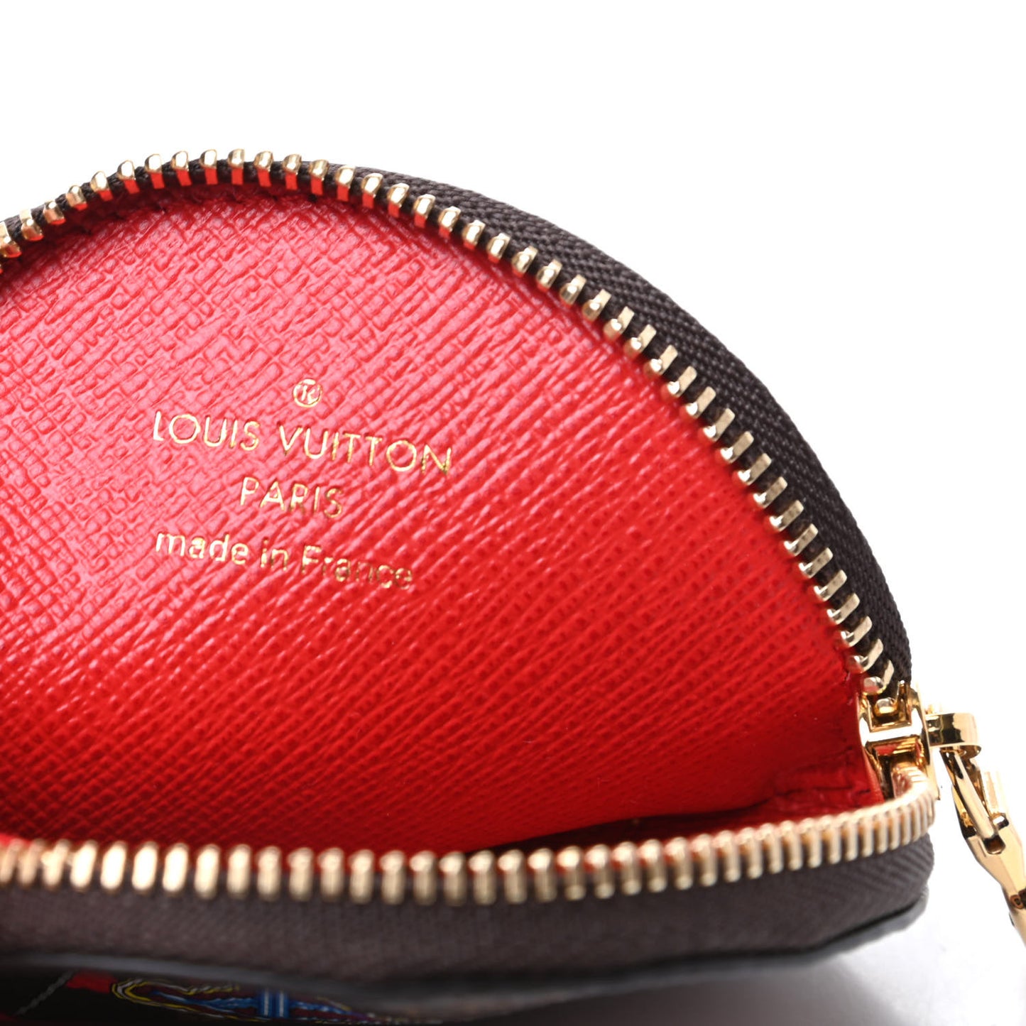 Monogram 2020 Christmas Animation Bumper Cars Round Coin Purse Coquelicot