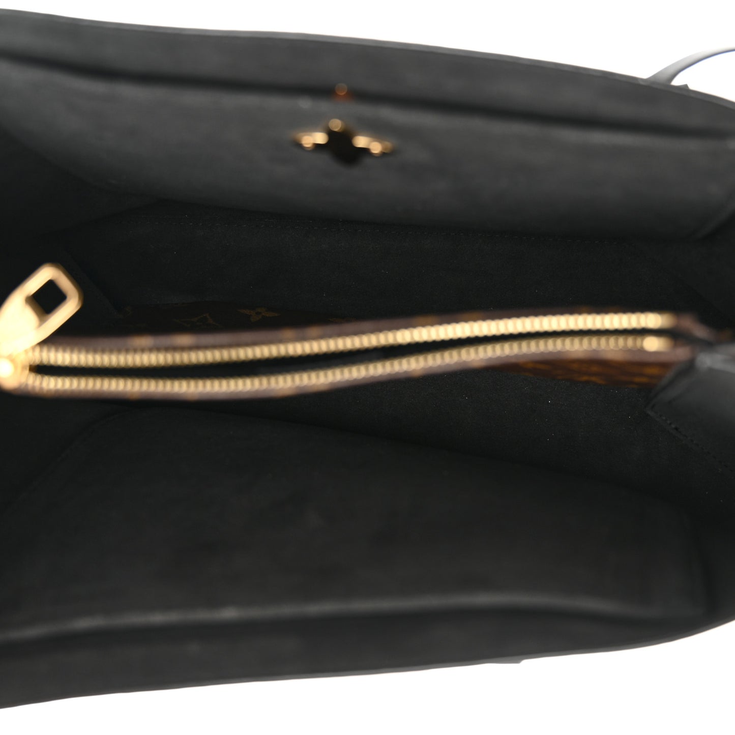 Monogram Flower Tote Black