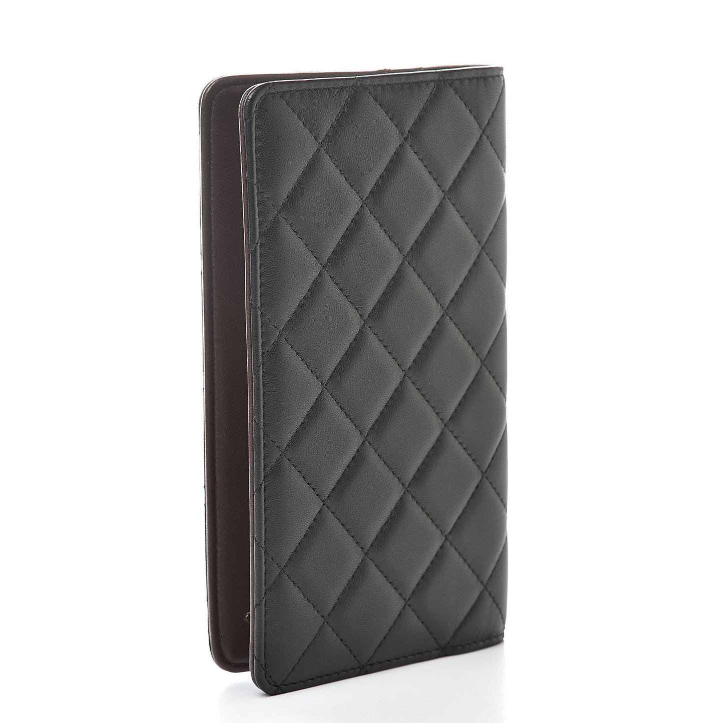Lambskin Medium Agenda Cover Black