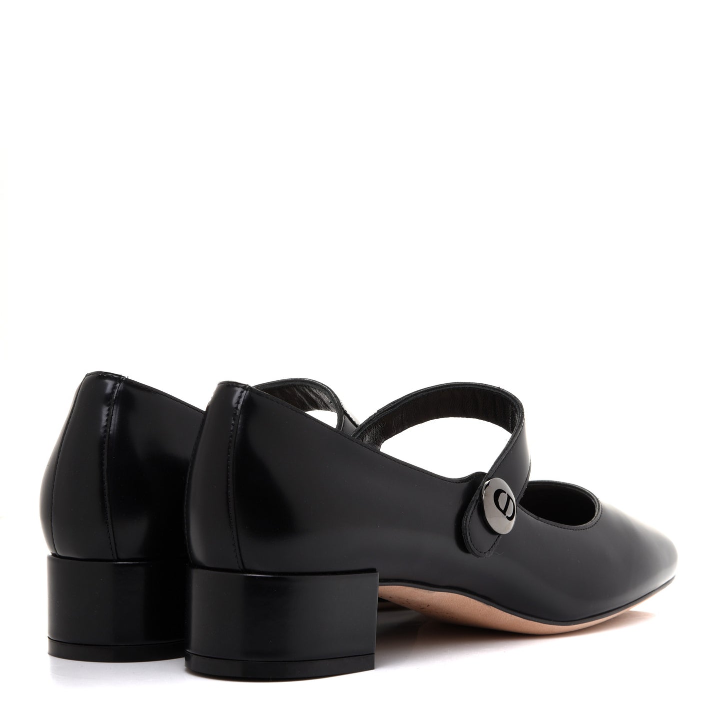 Brushed Calfskin Uniform 30mm Pumps 38 Black