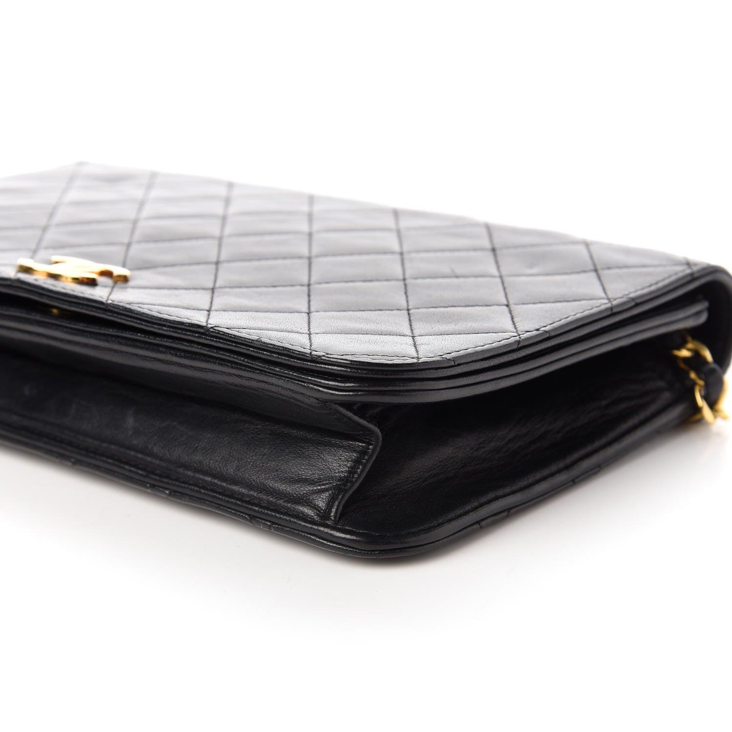 Chanel Lambskin Quilted Small Single Flap Bag Black 7 of 10