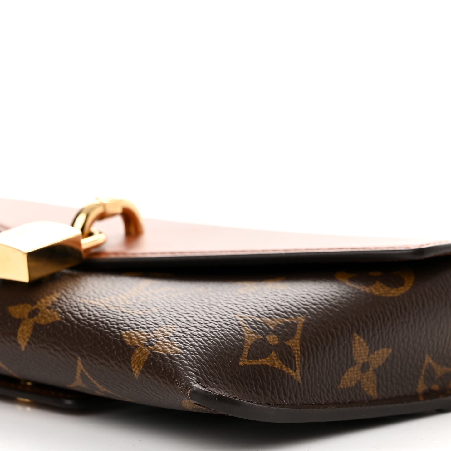 Monogram Padlock On Strap Caramel