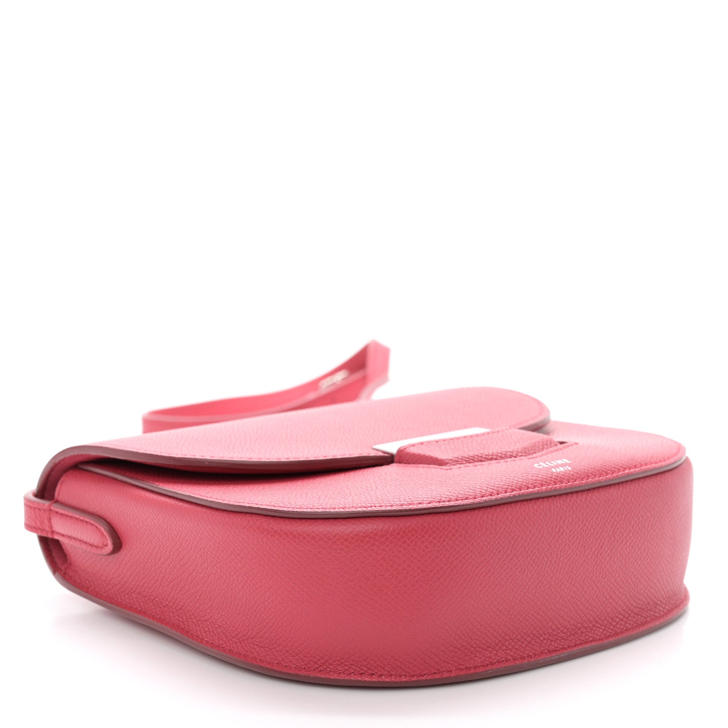 Celine Grained Calfskin Small Trotteur Bubble Pink 4 of 14