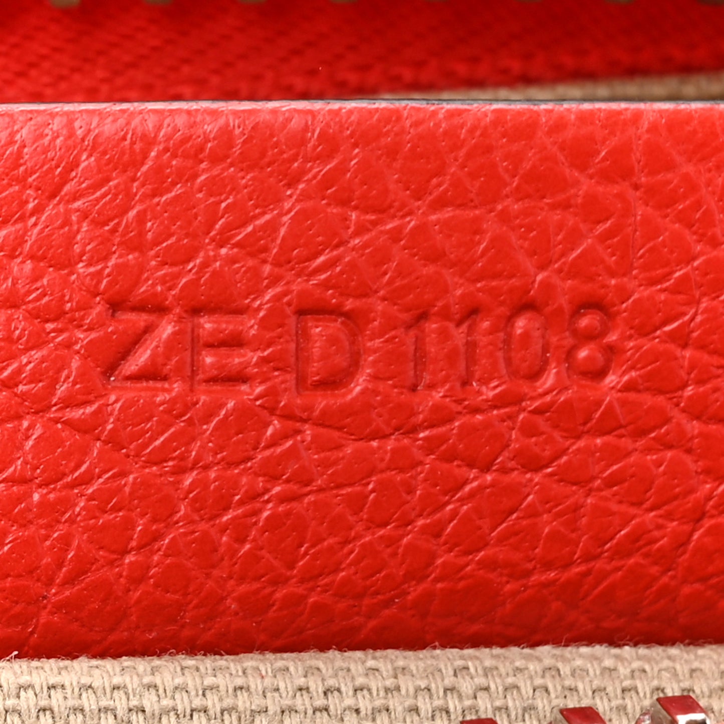 Sugar Goatskin Mini Antigona Pop Red