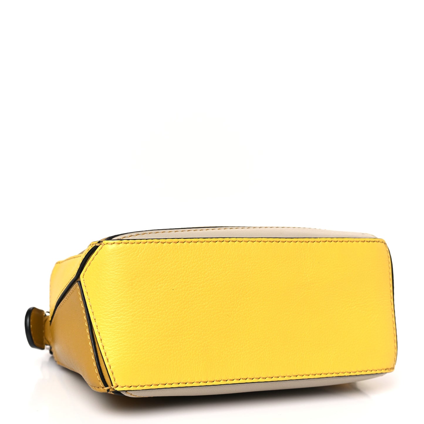 Grained Calfskin Mini Puzzle Bag Ocre Yellow