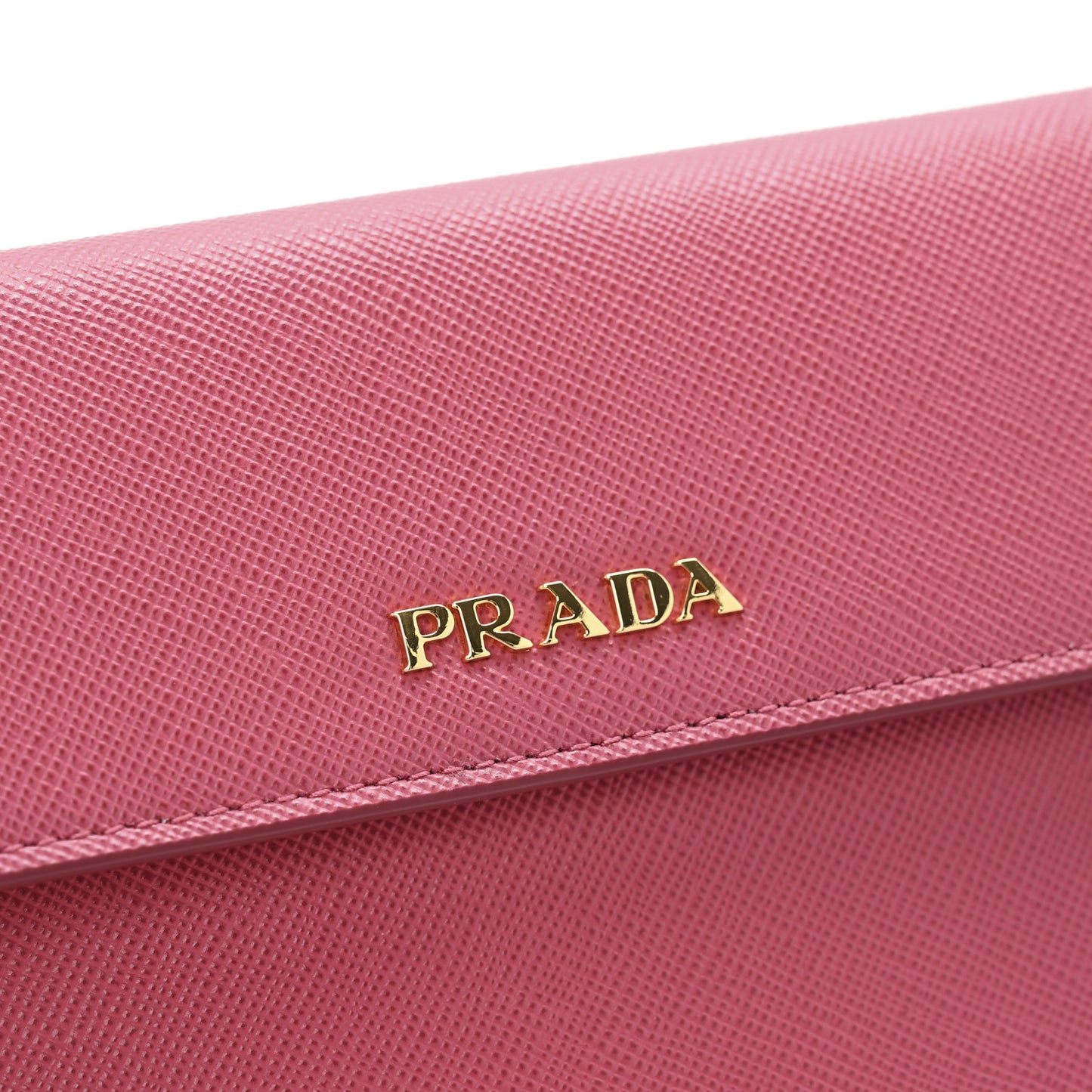 Saffiano Metal Large Flap Wallet Peonia