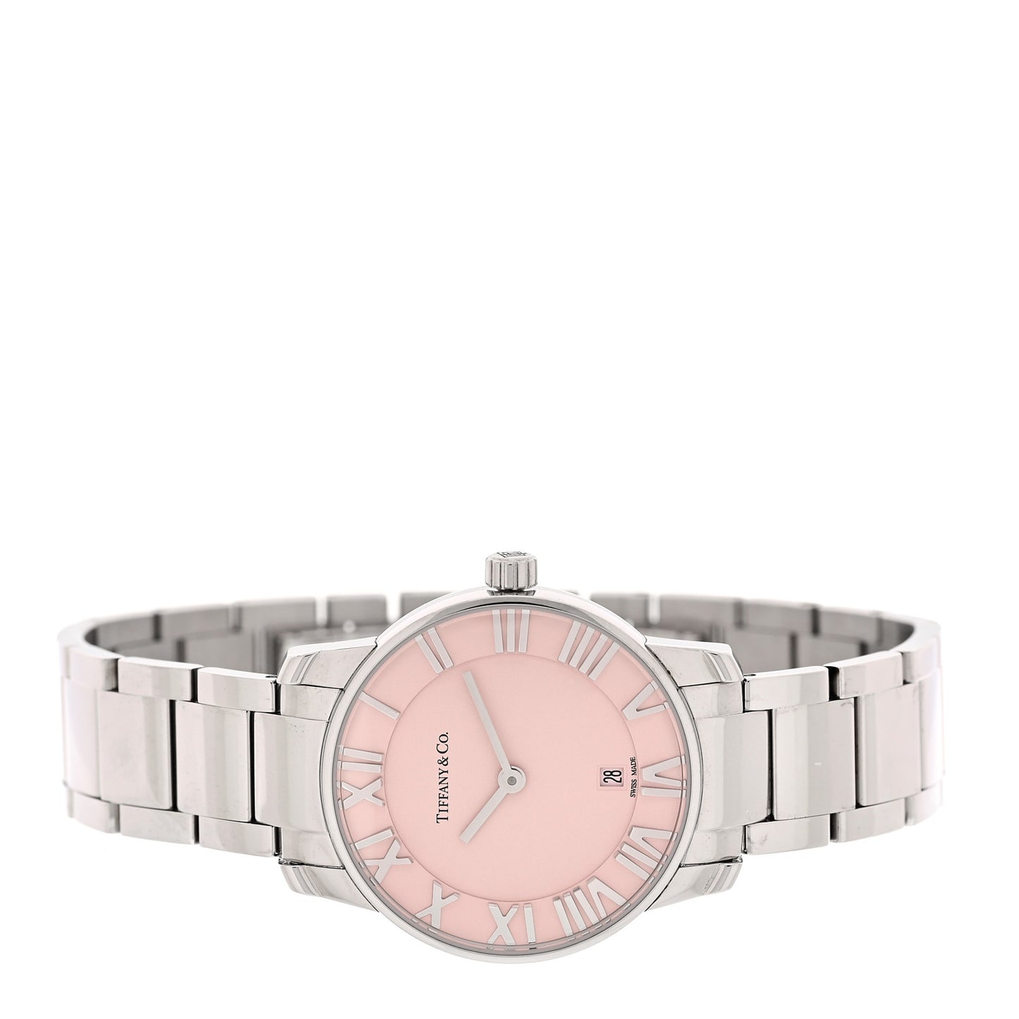 Stainless Steel 29mm Atlas 2-Hand Quartz Watch Pink