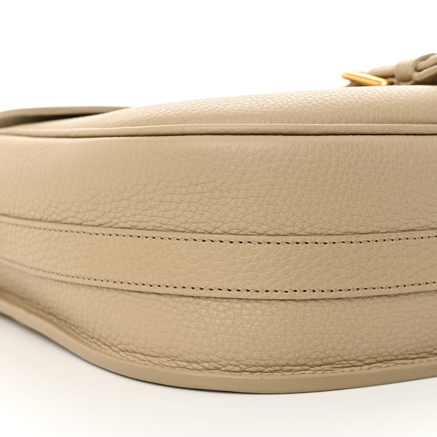 Grained Calfskin Large Bobby Flap Warm Taupe