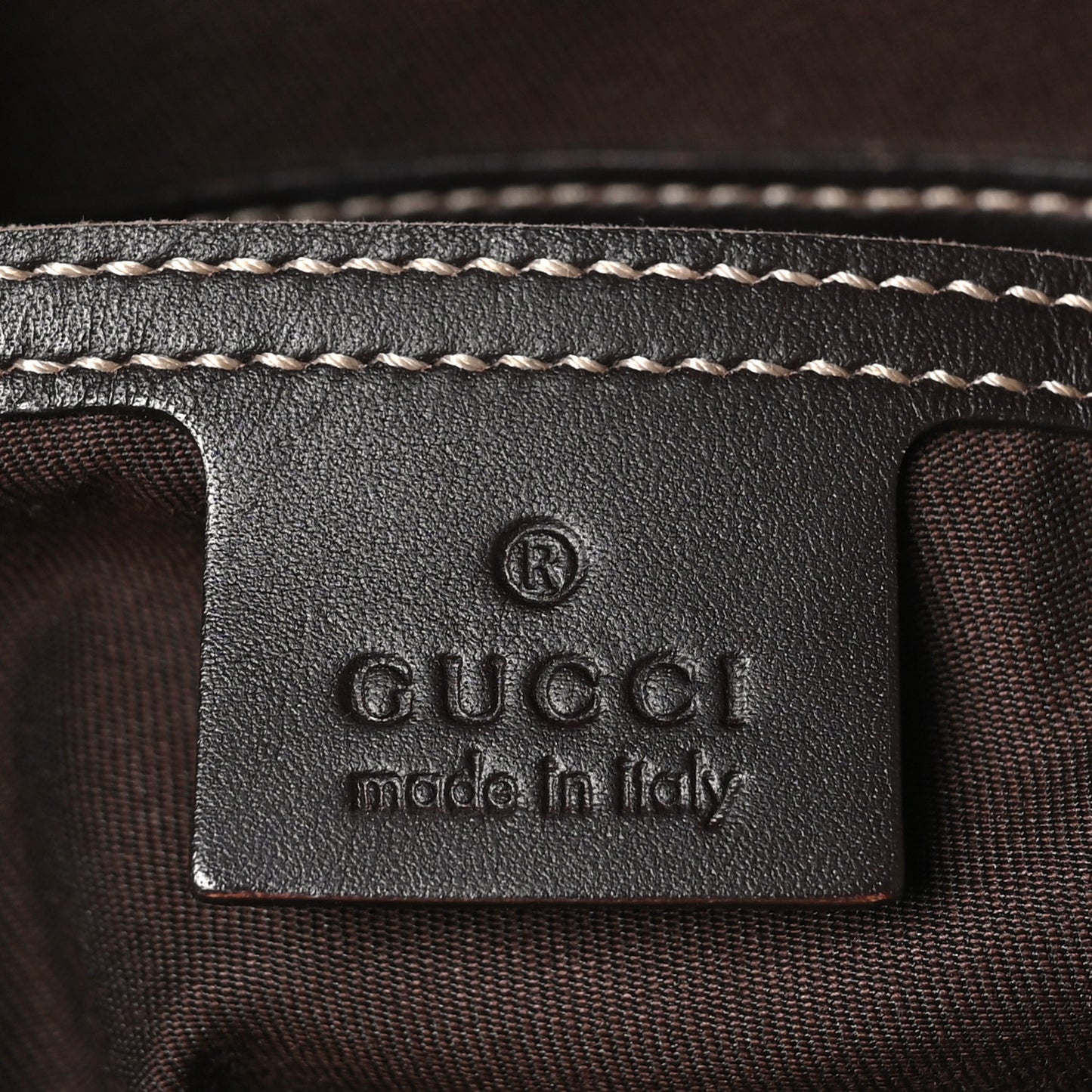 GG Plus Monogram Front Pocket Messenger Dark Brown
