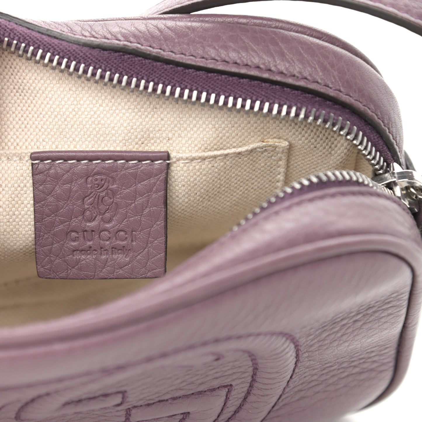 Pebbled Calfskin Children's Mini Soho Disco Messenger Bag Peonia Flower