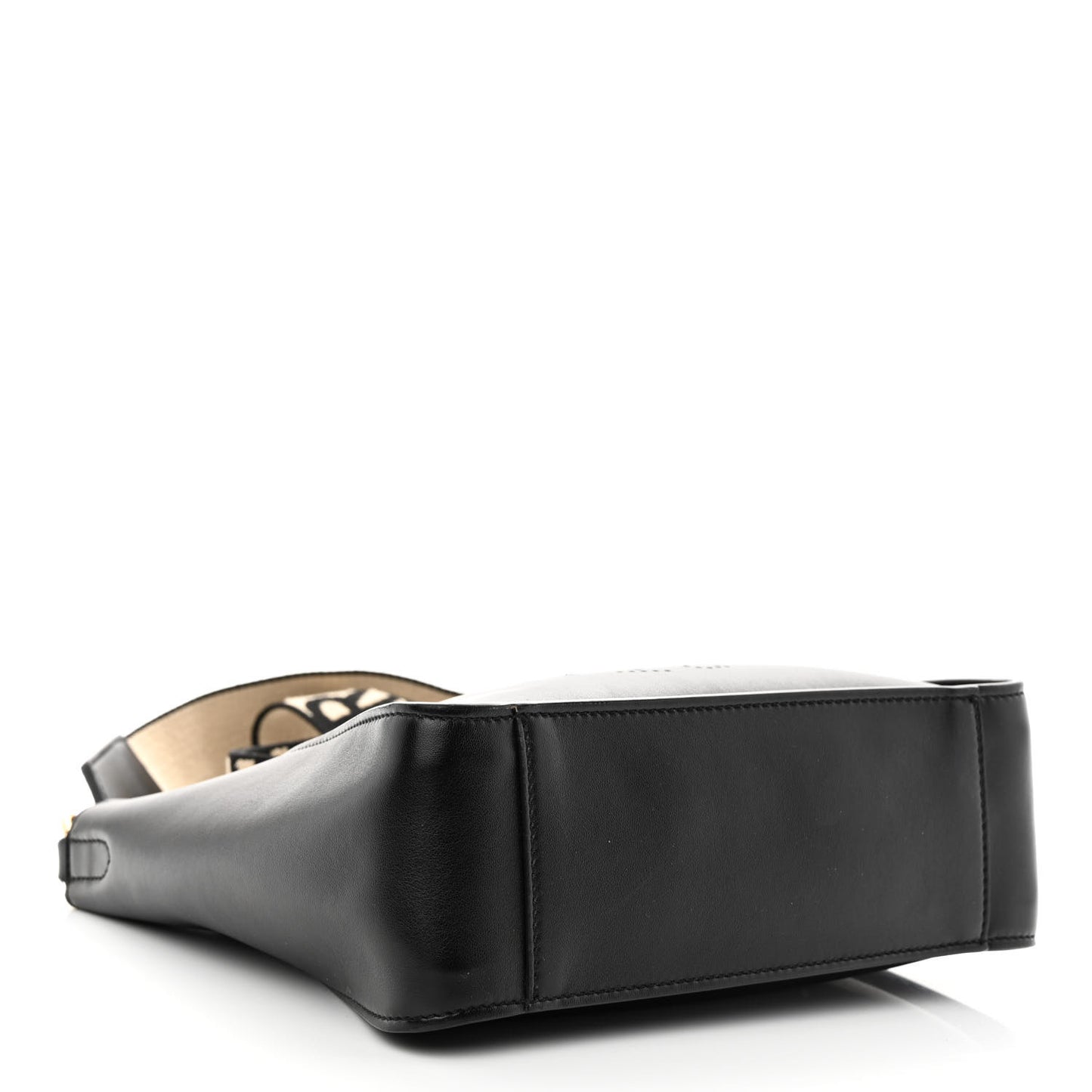 Eco Alter Nappa Perforated Logo Mini Crossbody Black