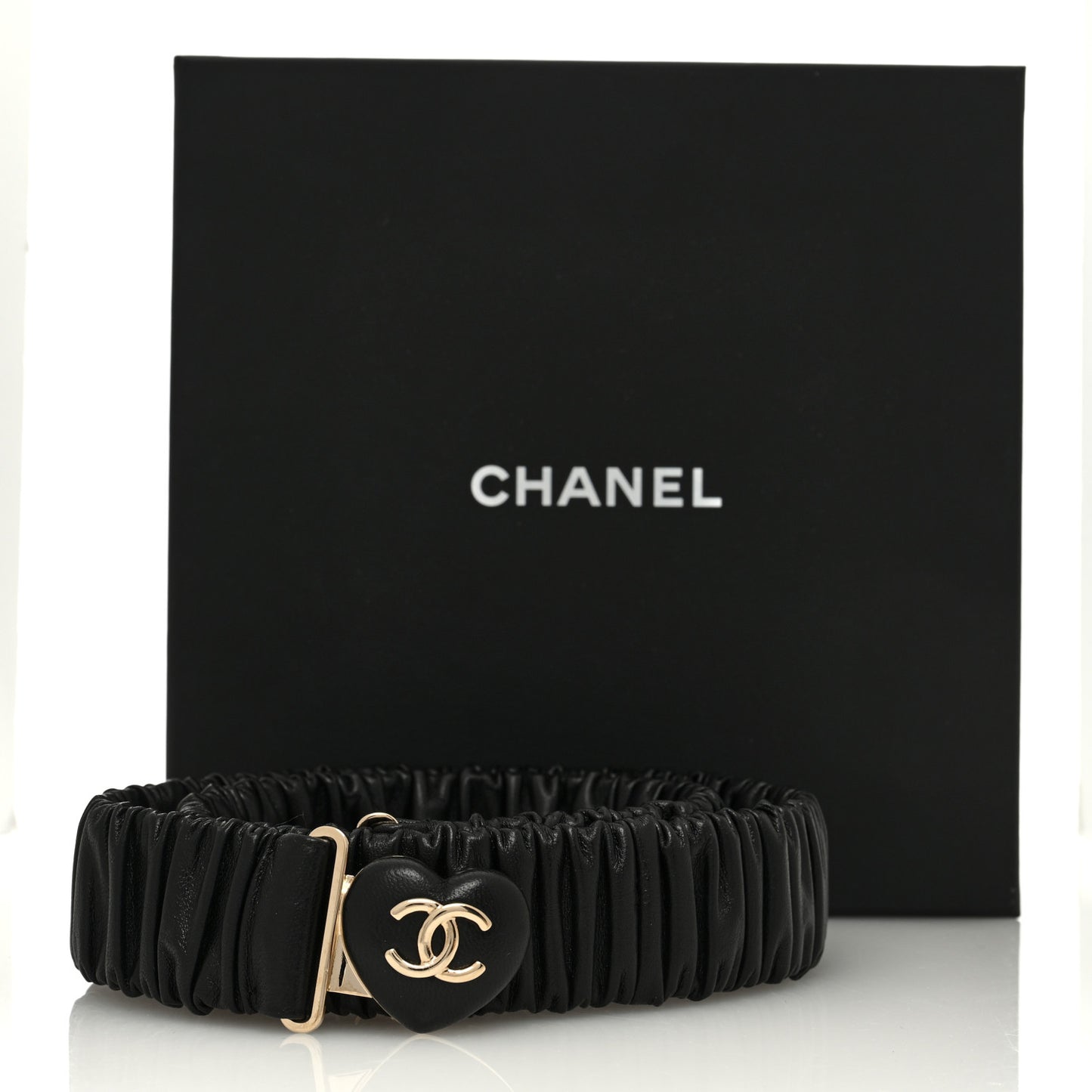 Lambskin Heart Belt 85 34 Black