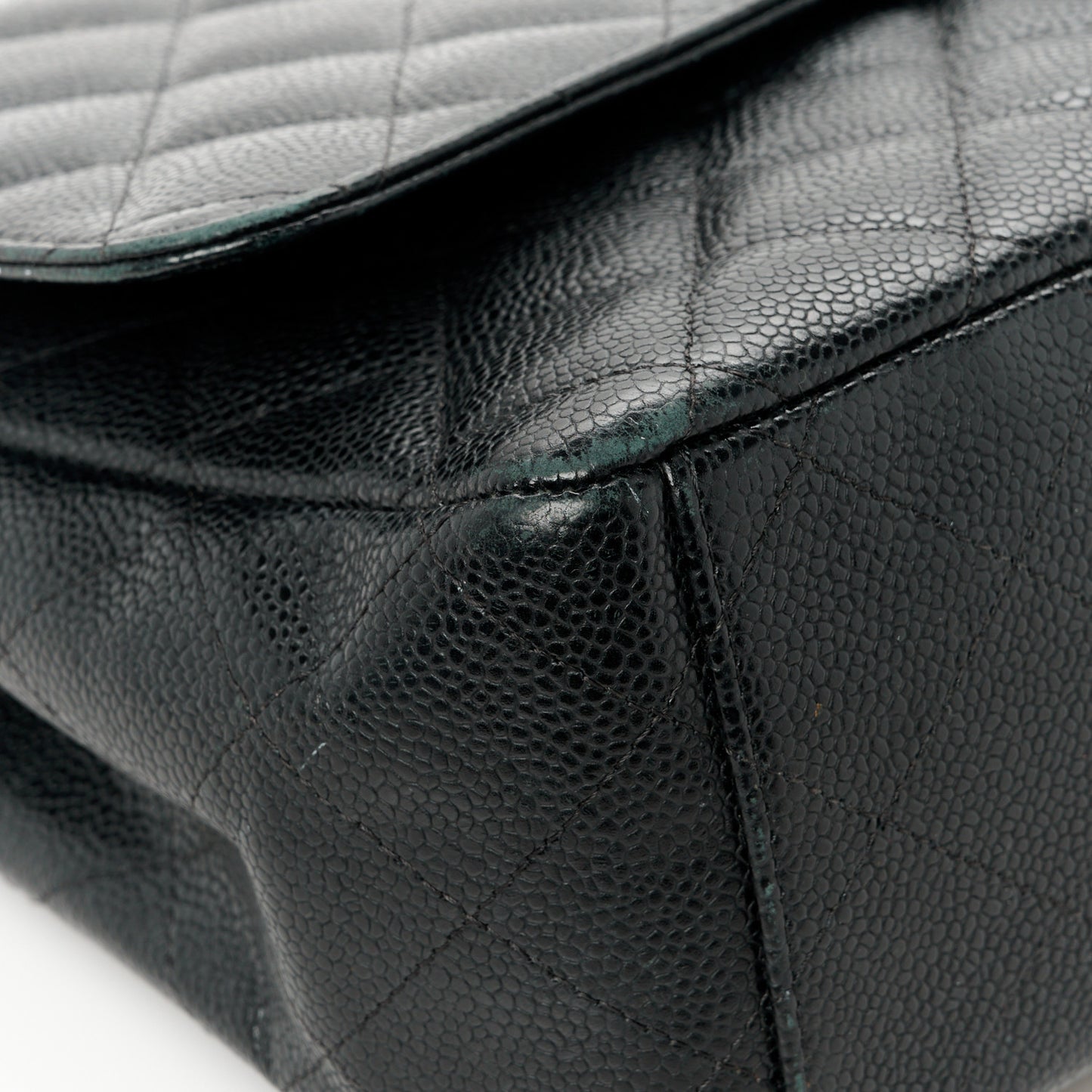 Caviar Quilted Maxi Double Flap Black
