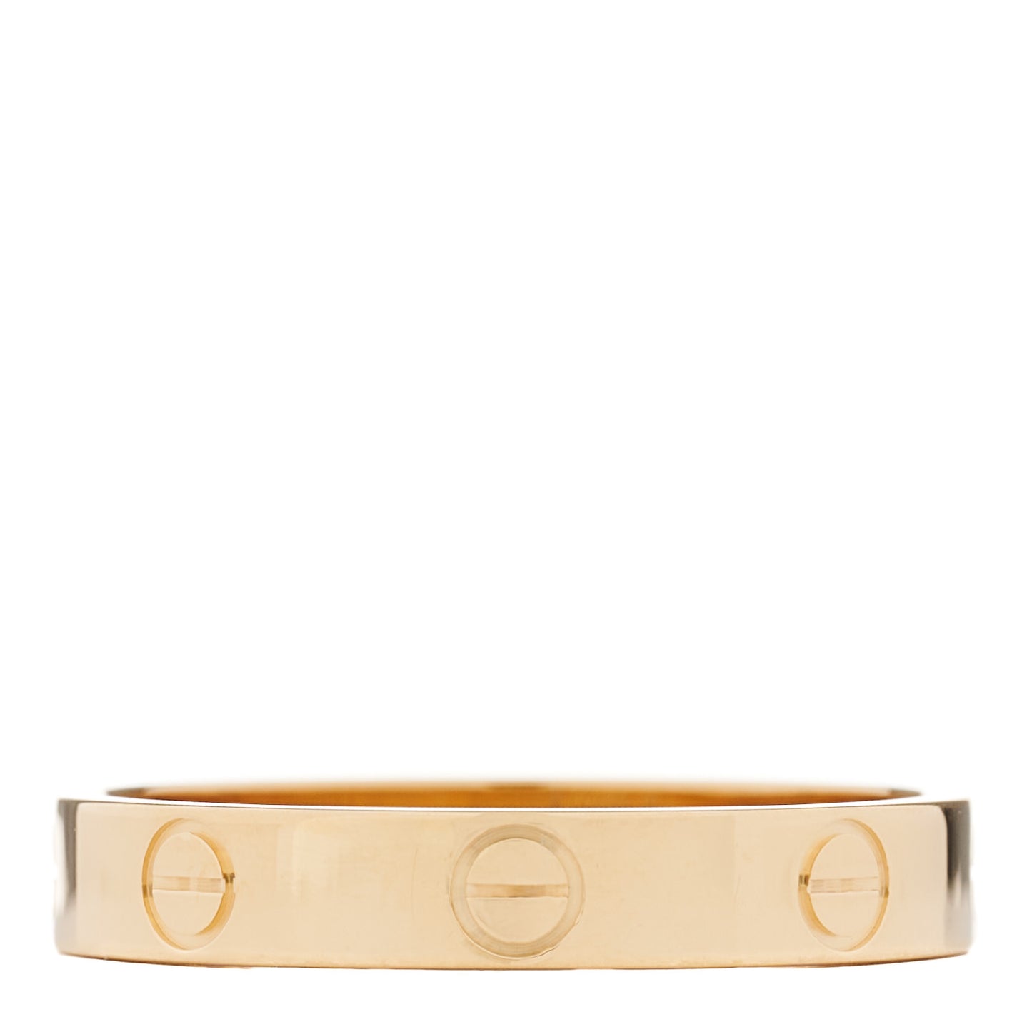 18K Yellow Gold 3.5mm LOVE Wedding Band Ring 58 8.25