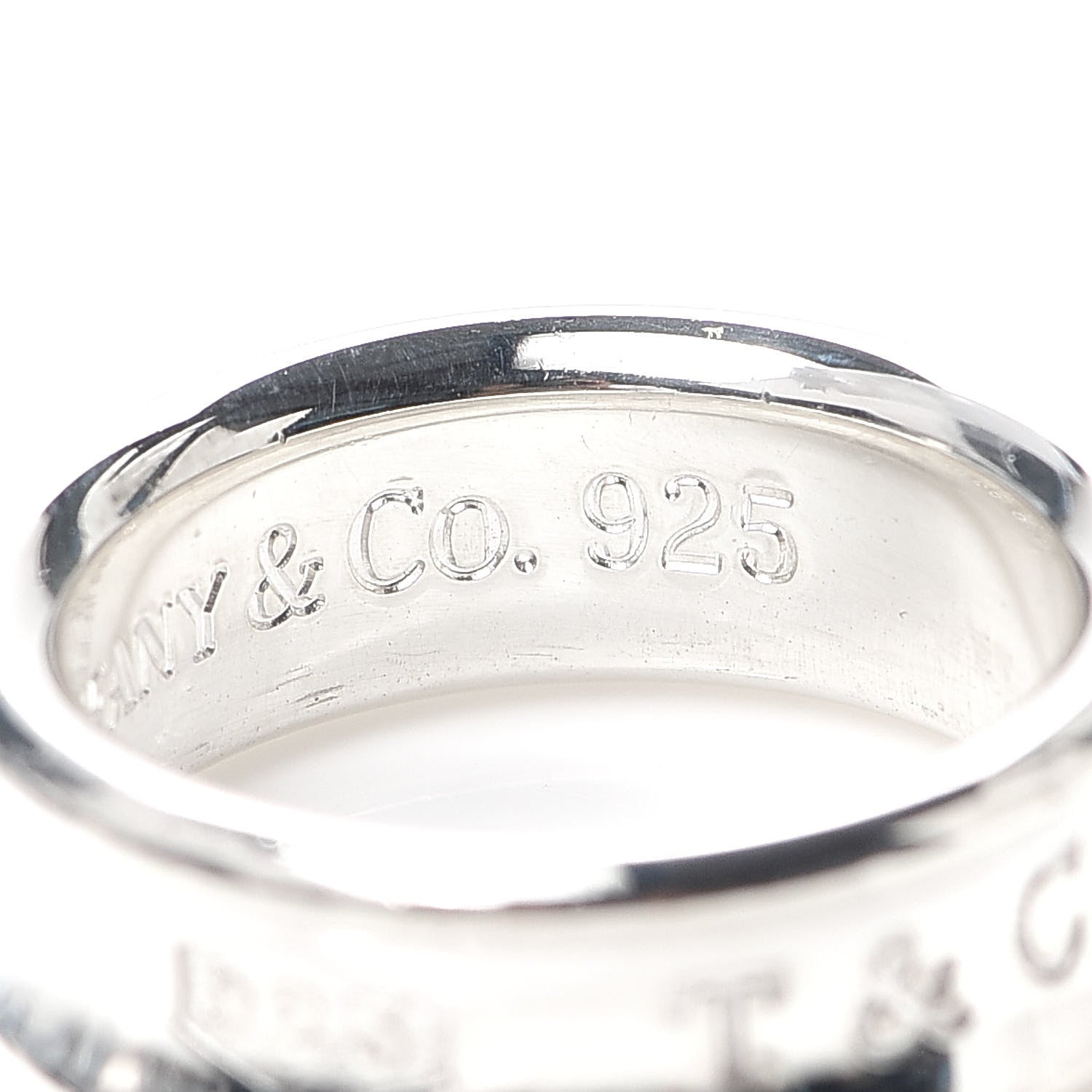 Tiffany Sterling Silver 1837 Band Ring 50 5.5 6 of 6