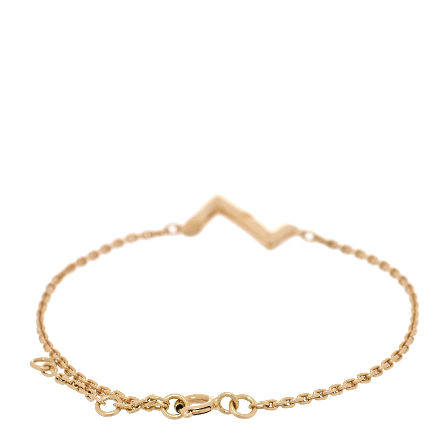 18K Yellow Gold Volt Upside Down Chain Bracelet