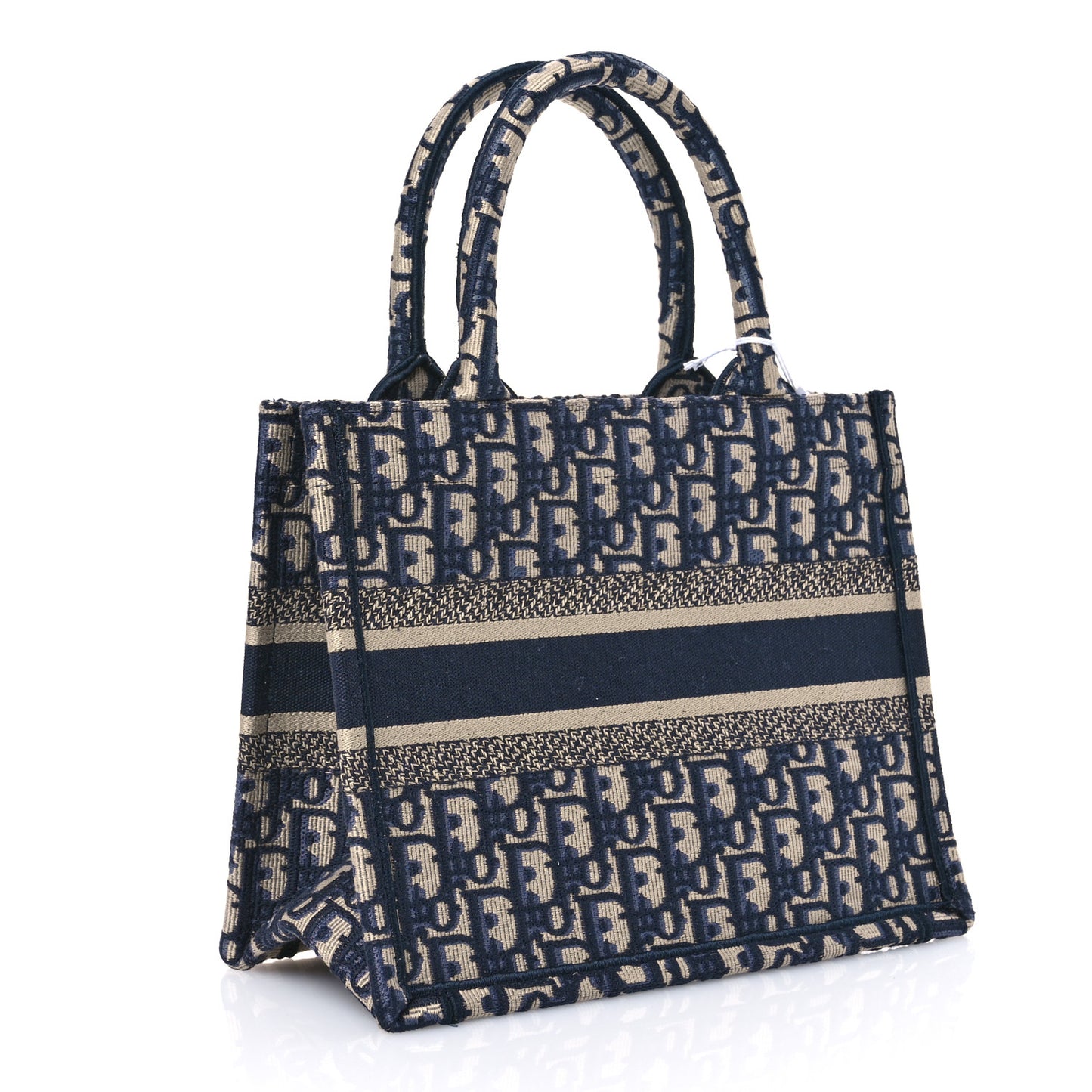 Oblique Small Book Tote Blue Multicolor