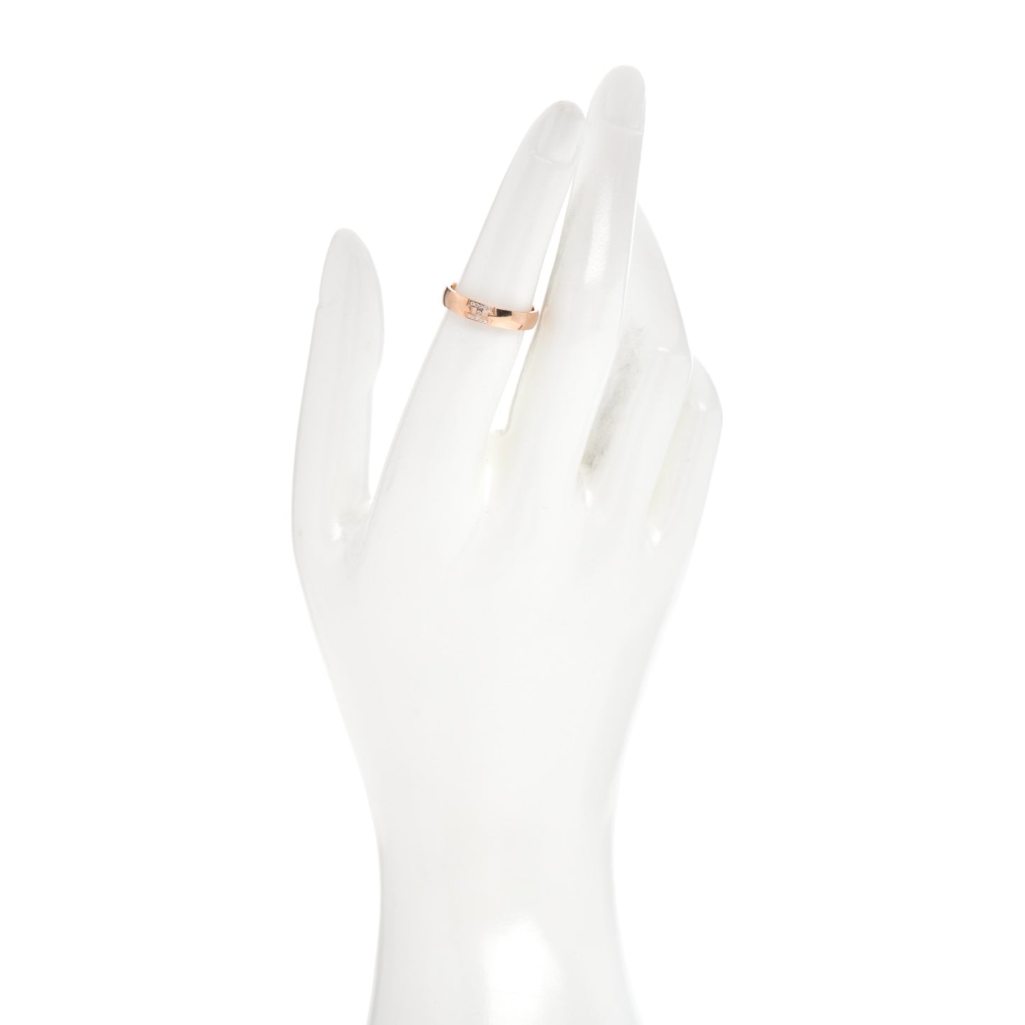 18K Rose Gold Diamond Ever Herakles Wedding Band Ring 51 5.75