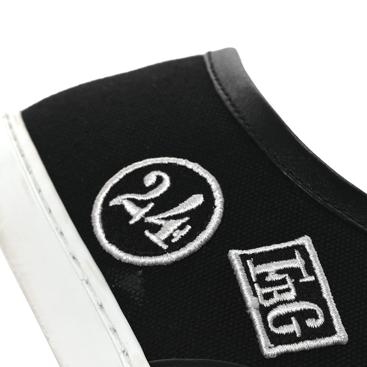 Canvas Embroidered Innocent Sneakers 38 Black