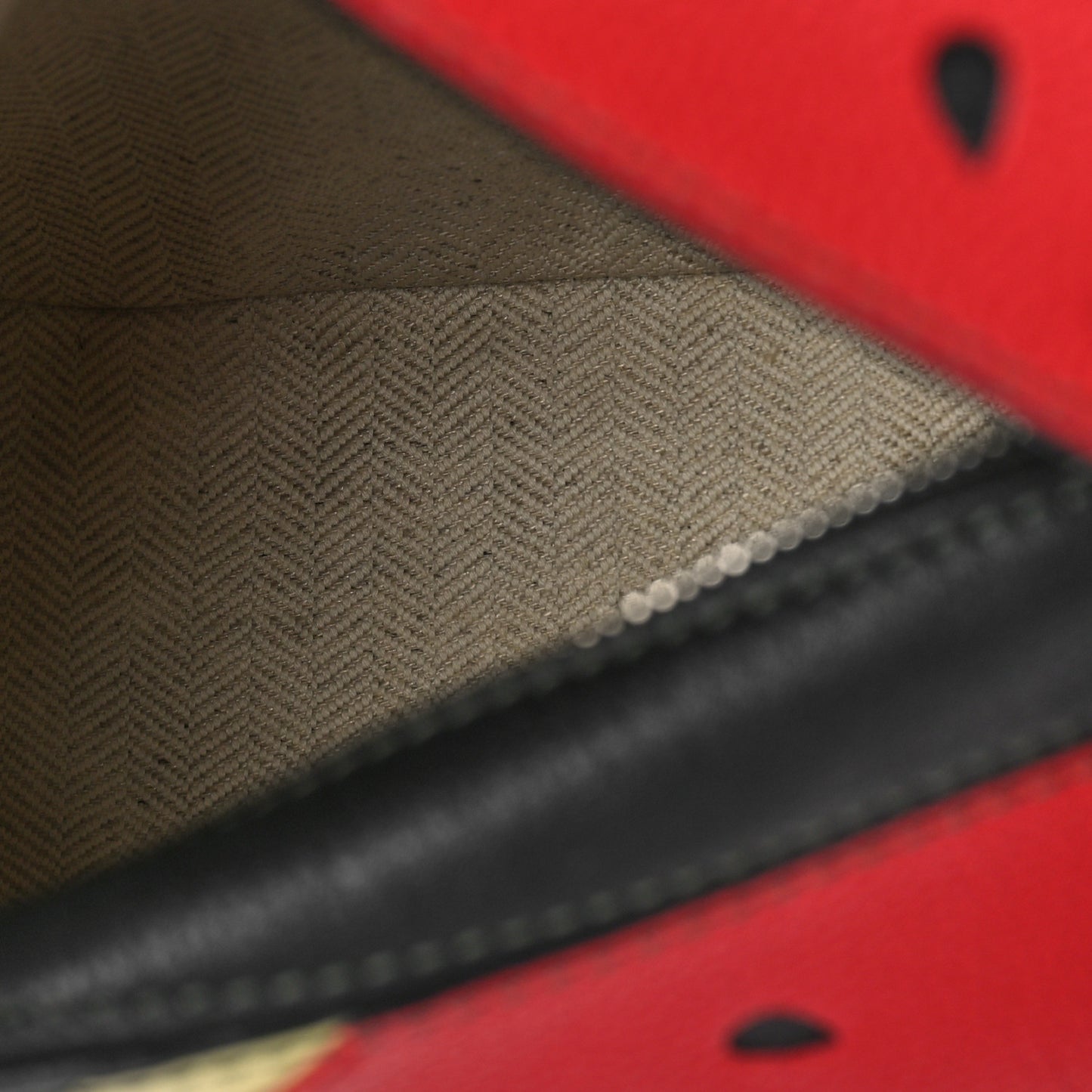 Calfskin Paula's Ibiza Watermelon Mini Puzzle Bag Black