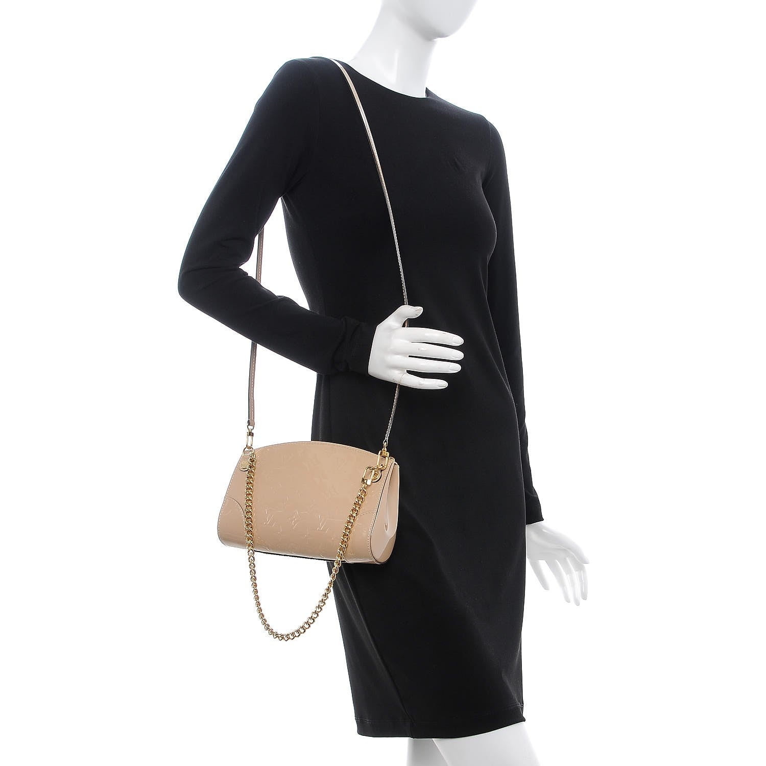 Louis Vuitton Vernis Santa Monica Clutch Dune 2 of 8