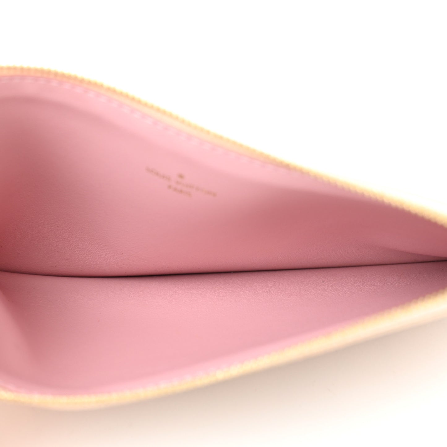 Damier Azur Felicie Chain Wallet Zippered Insert Rose Ballerine