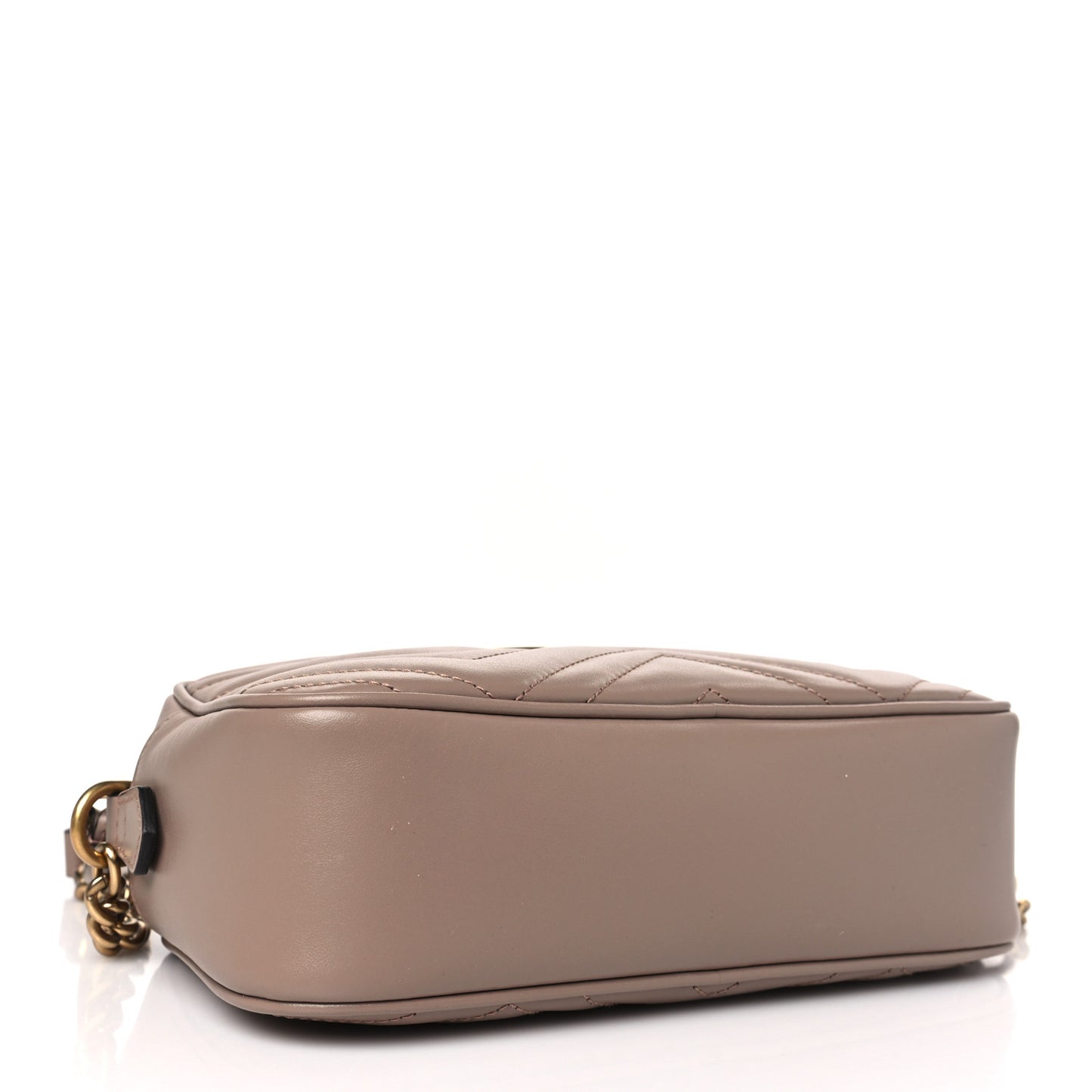 Calfskin Matelasse Small GG Marmont Chain Shoulder Bag Porcelain Rose