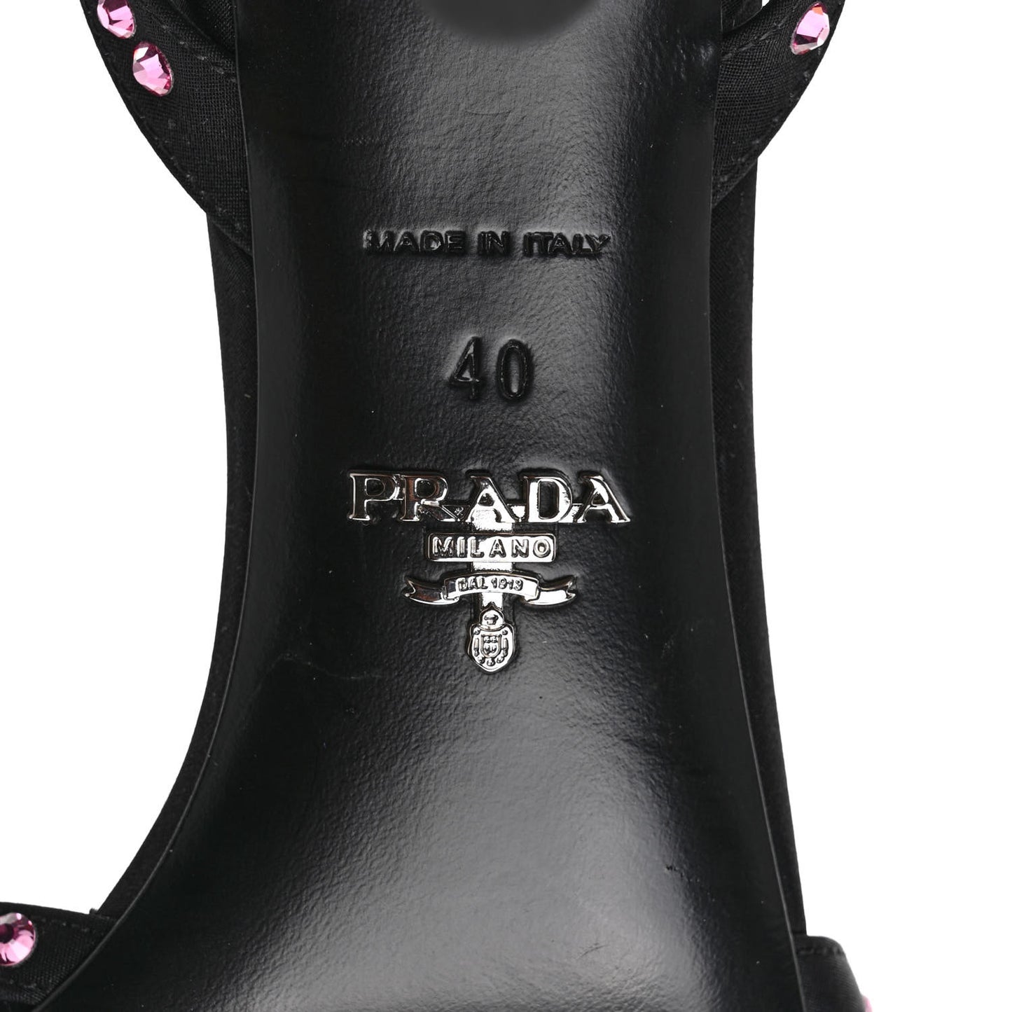Suede Crystal Ankle Strap 65mm Sandals 40 Rosa