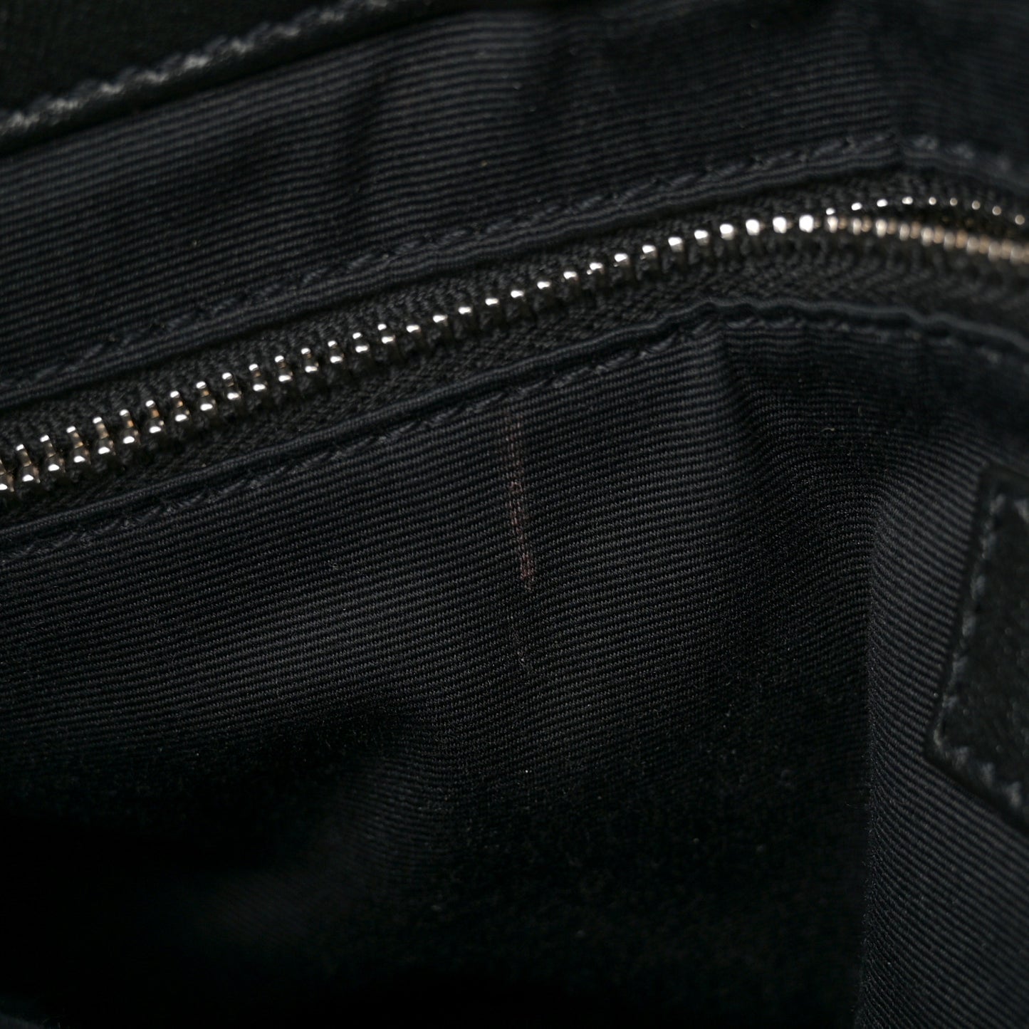 Calfskin Y Quilted Monogram Medium Loulou Chain Satchel Black