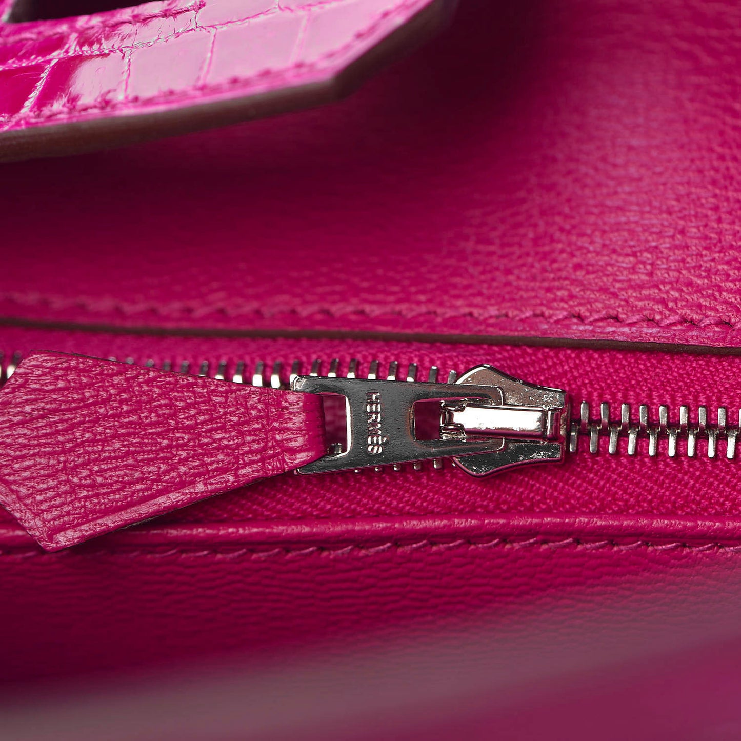 Shiny Niloticus Crocodile Birkin 25 Rose Scheherazade