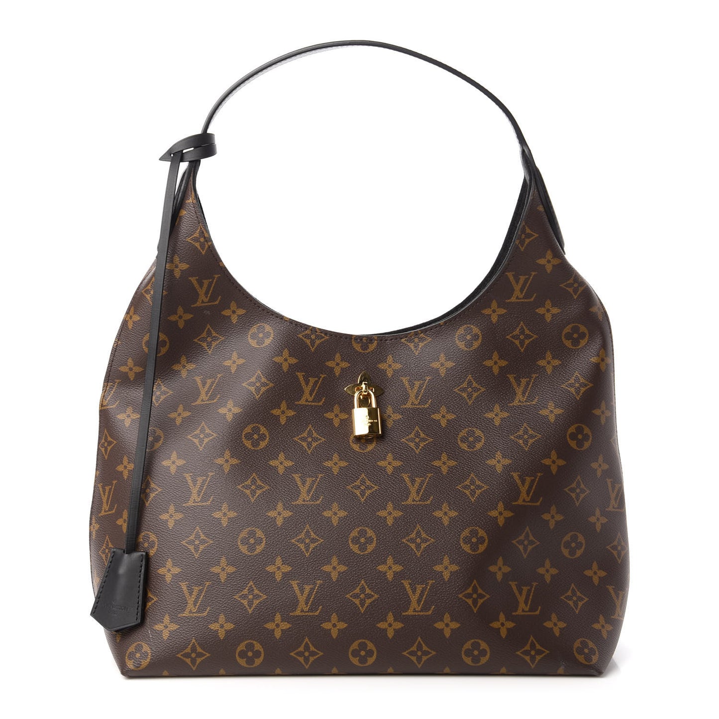 Monogram Flower Hobo Black
