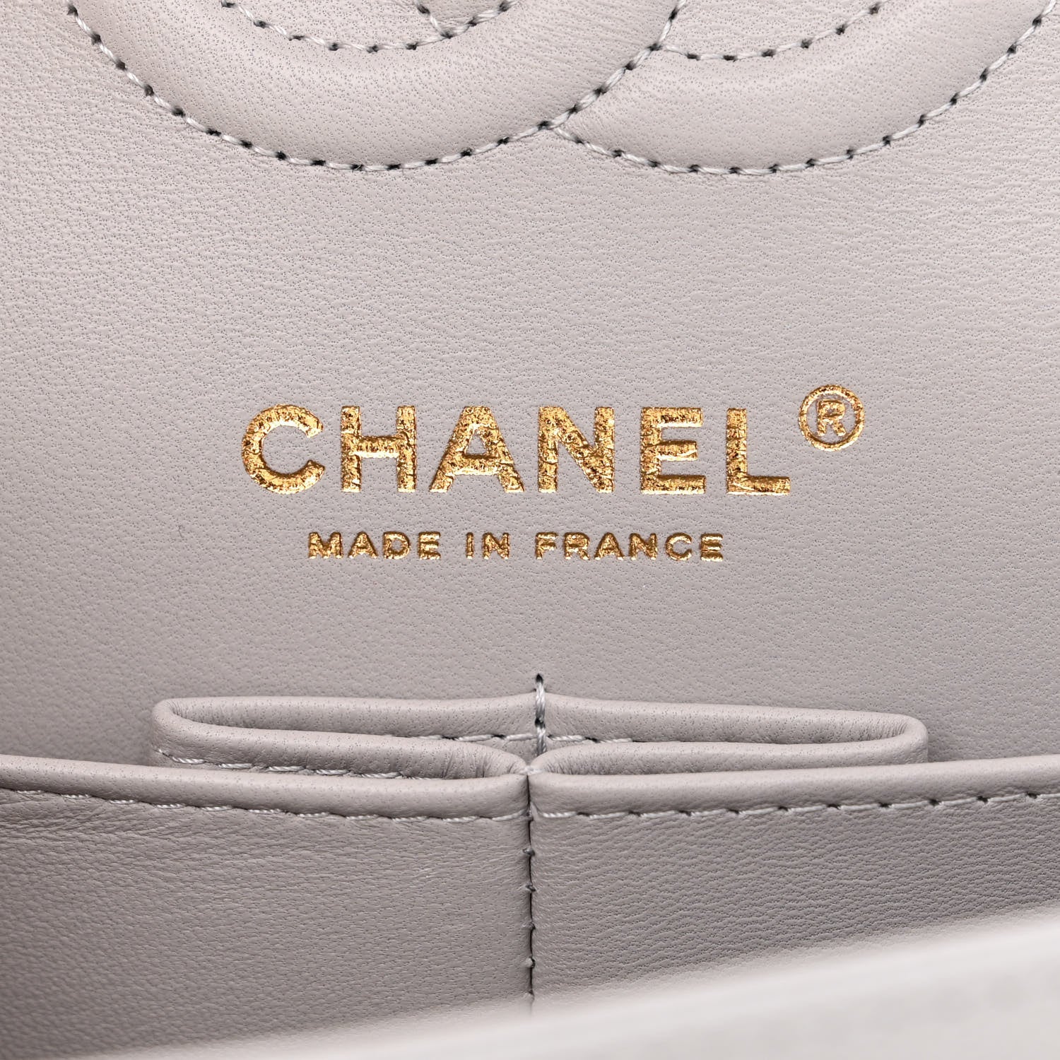 Chanel Caviar Quilted Small Double Flap Grey 6 of 10