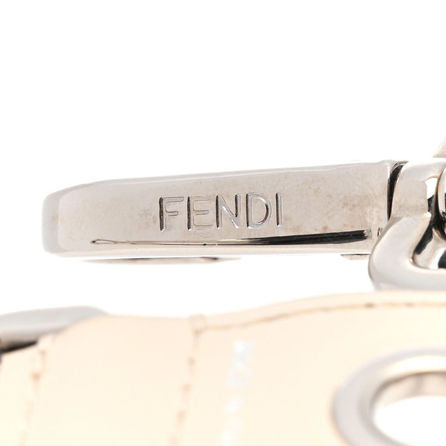 Fendi Vitello Liberty Grommet Bi-Color Mini Strap You Black Camelia 4 of 4