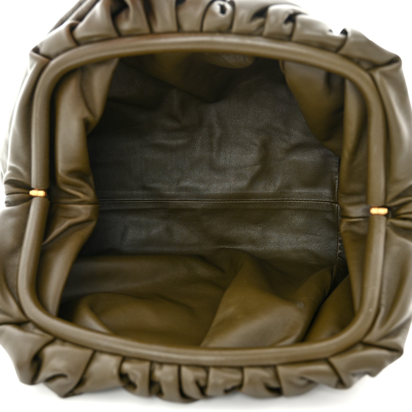 Smooth Butter Calf The Pouch Oversized Clutch Mud