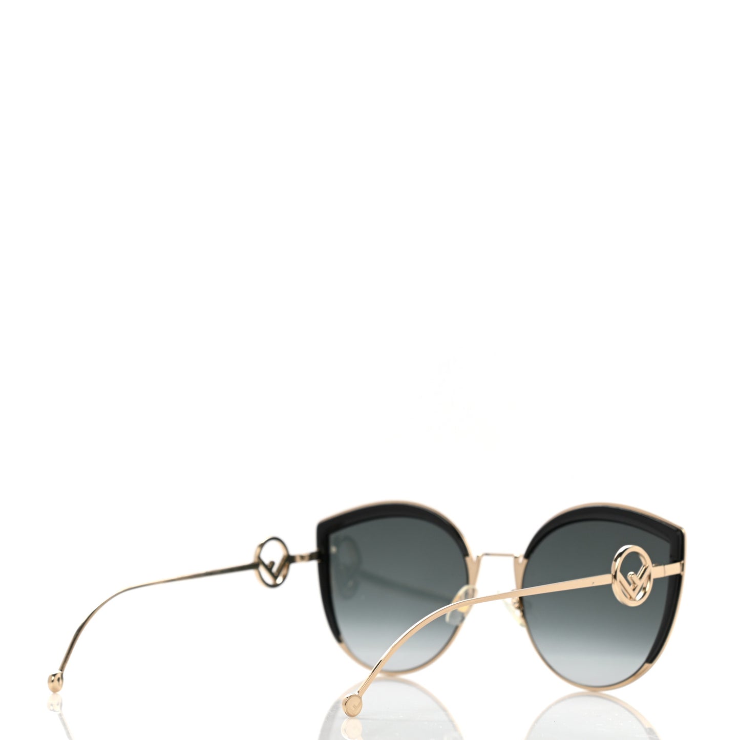 Metal Acetate F is Fendi Cat Eye Sunglasses FF 0290/S Gold