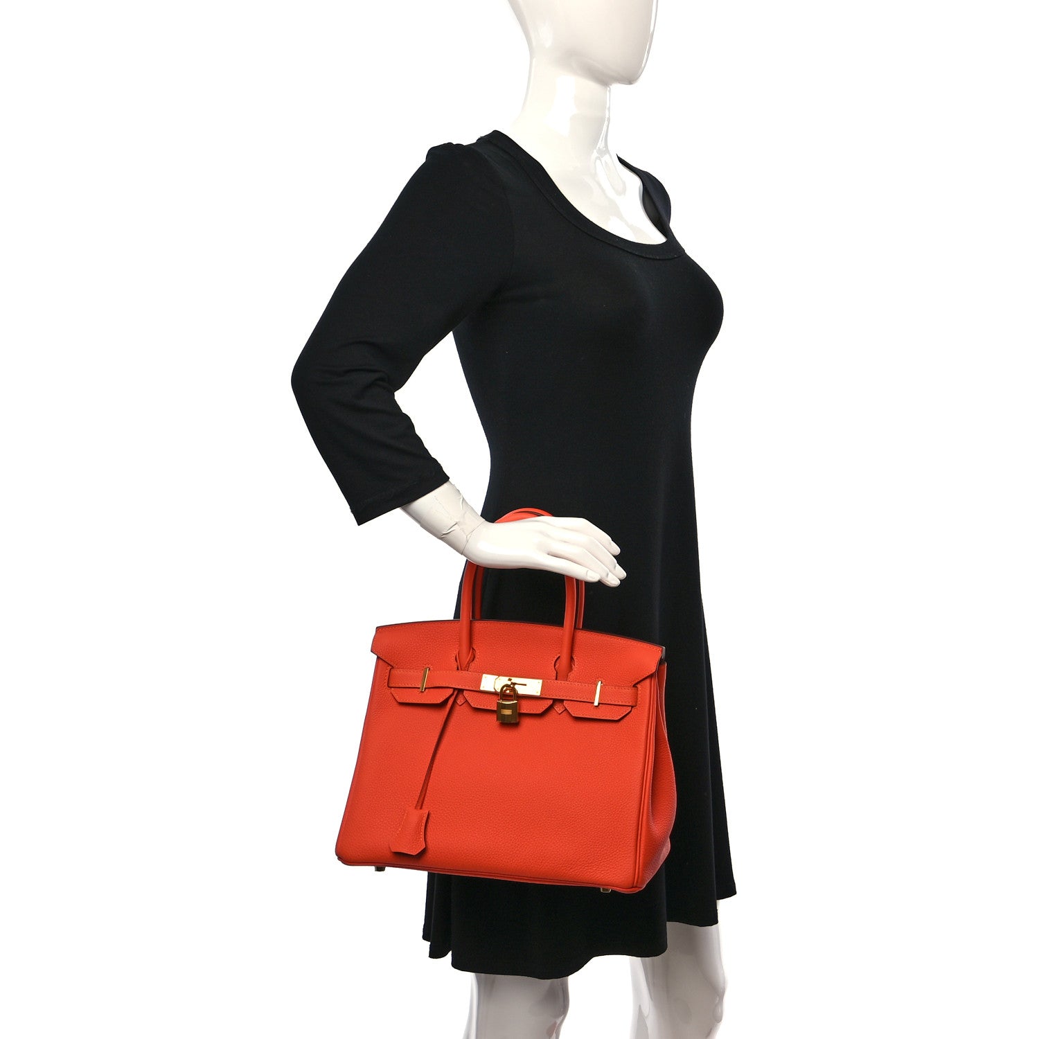 Hermes Togo Birkin 30 Feu 2 of 8
