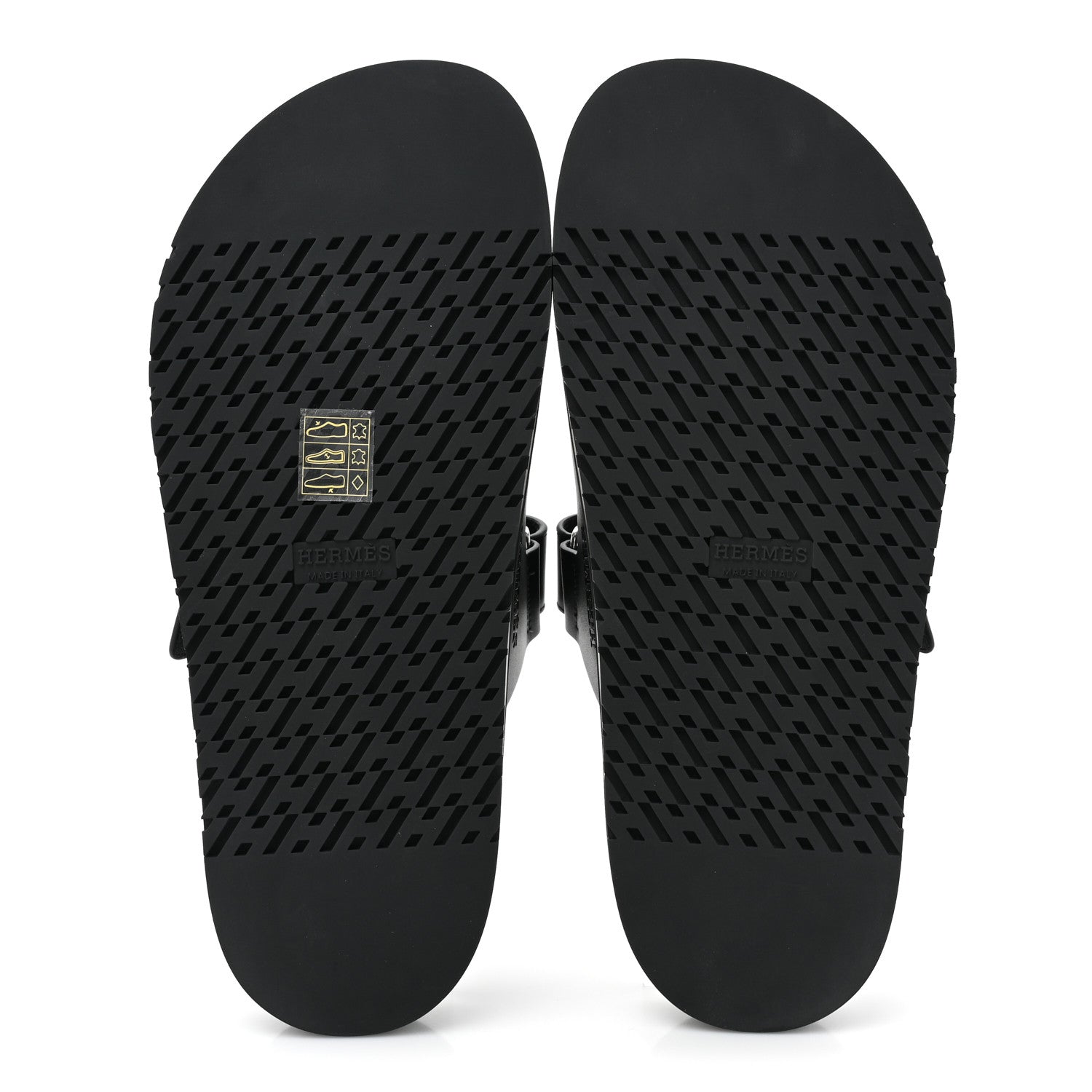 Hermes Calfskin Womens Chypre Sandals 39 Black 5 of 9