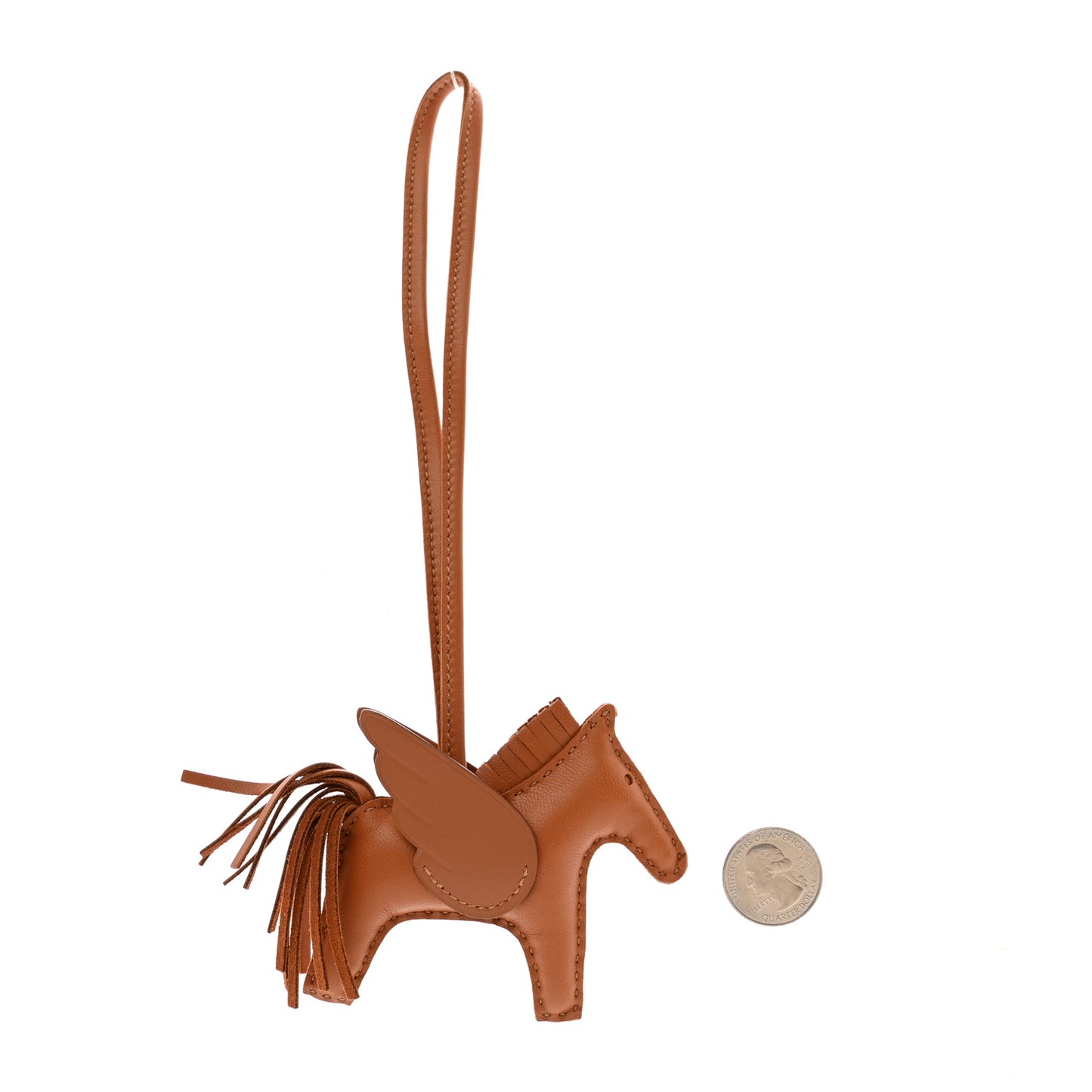 Milo Lambskin Swift Grigri Rodeo Pegase Horse Bag Charm PM Gold