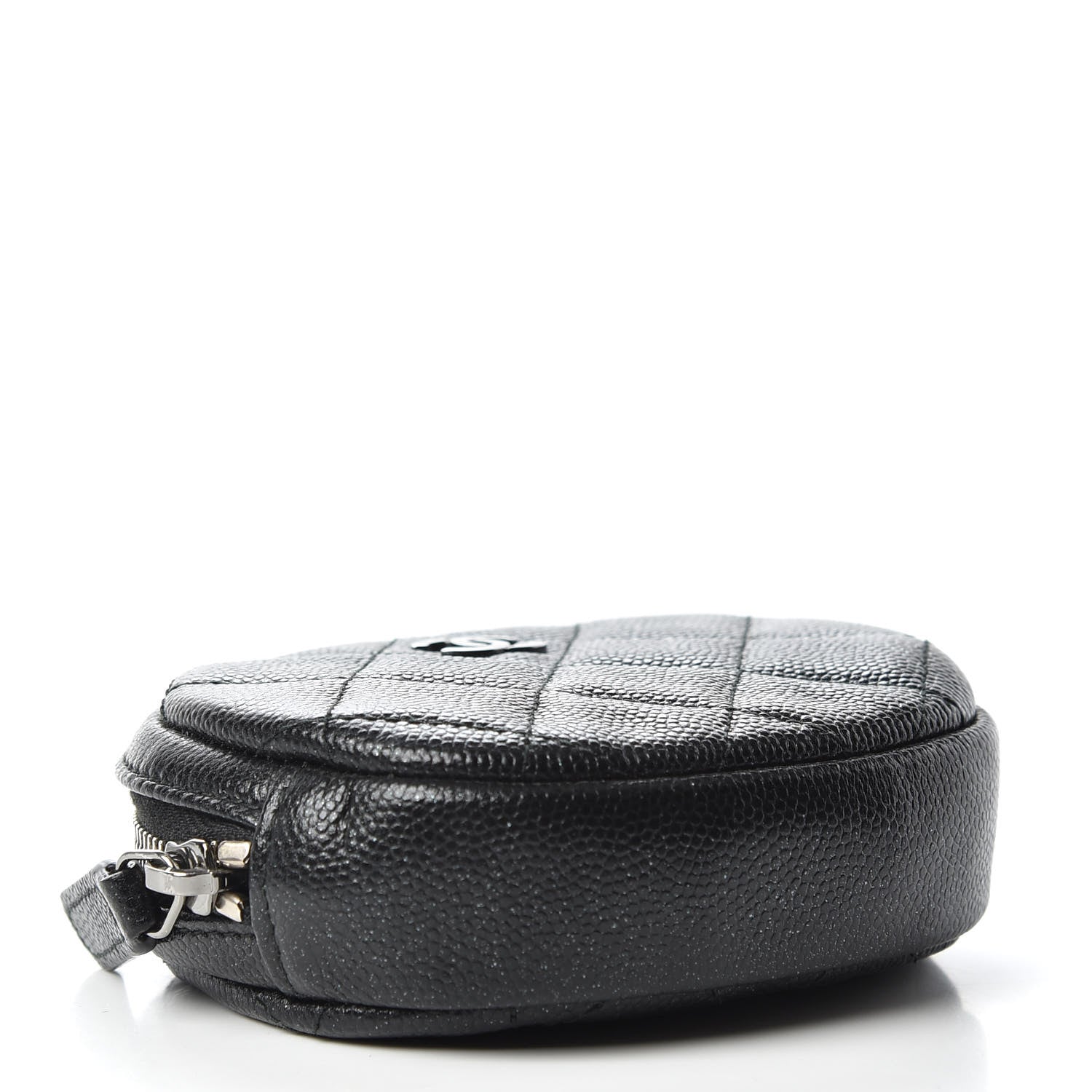 Chanel Iridescent Caviar Quilted Zip Around Classic Coin Purse Black 4 of 8