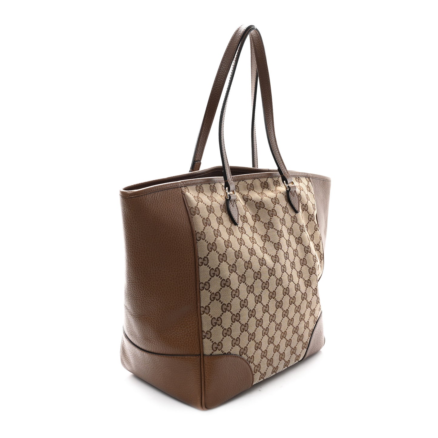 Monogram Medium Bree Zippered Tote Beige Tabacco