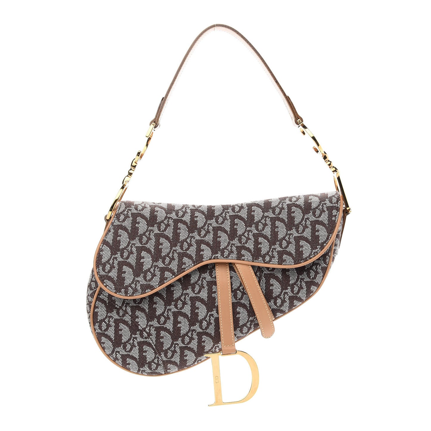 Monogram Saddle Bag Brown