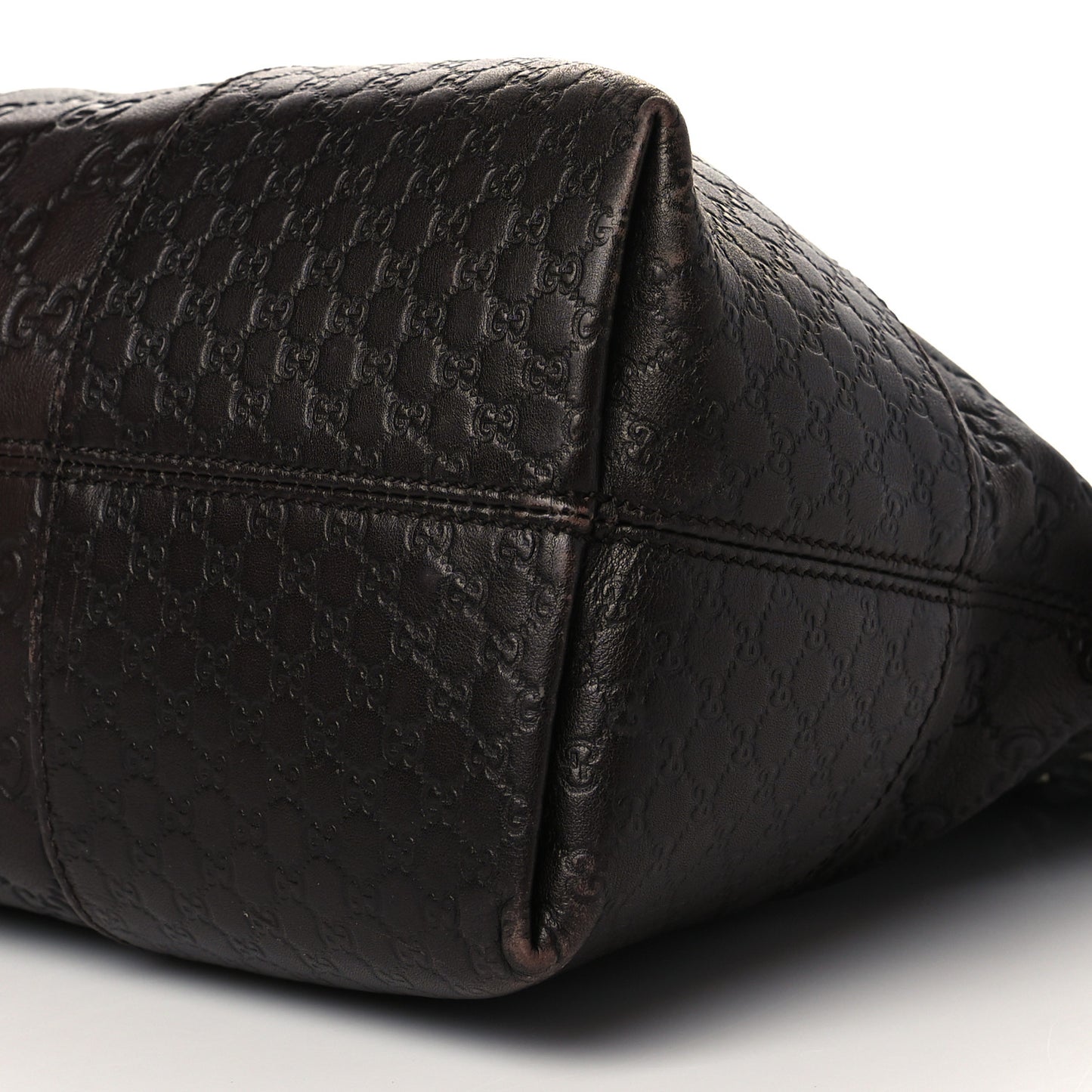 Guccissima Medium Bree Shoulder Bag Chocolate