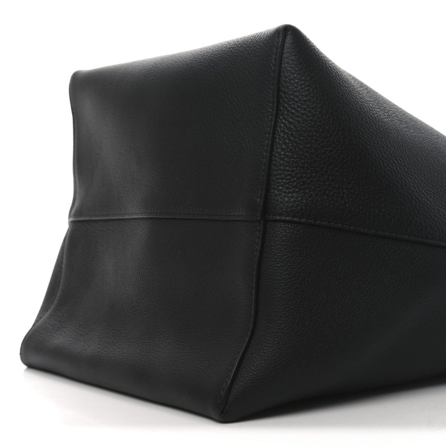 Grained Calfskin Large N/S Park Tote Black