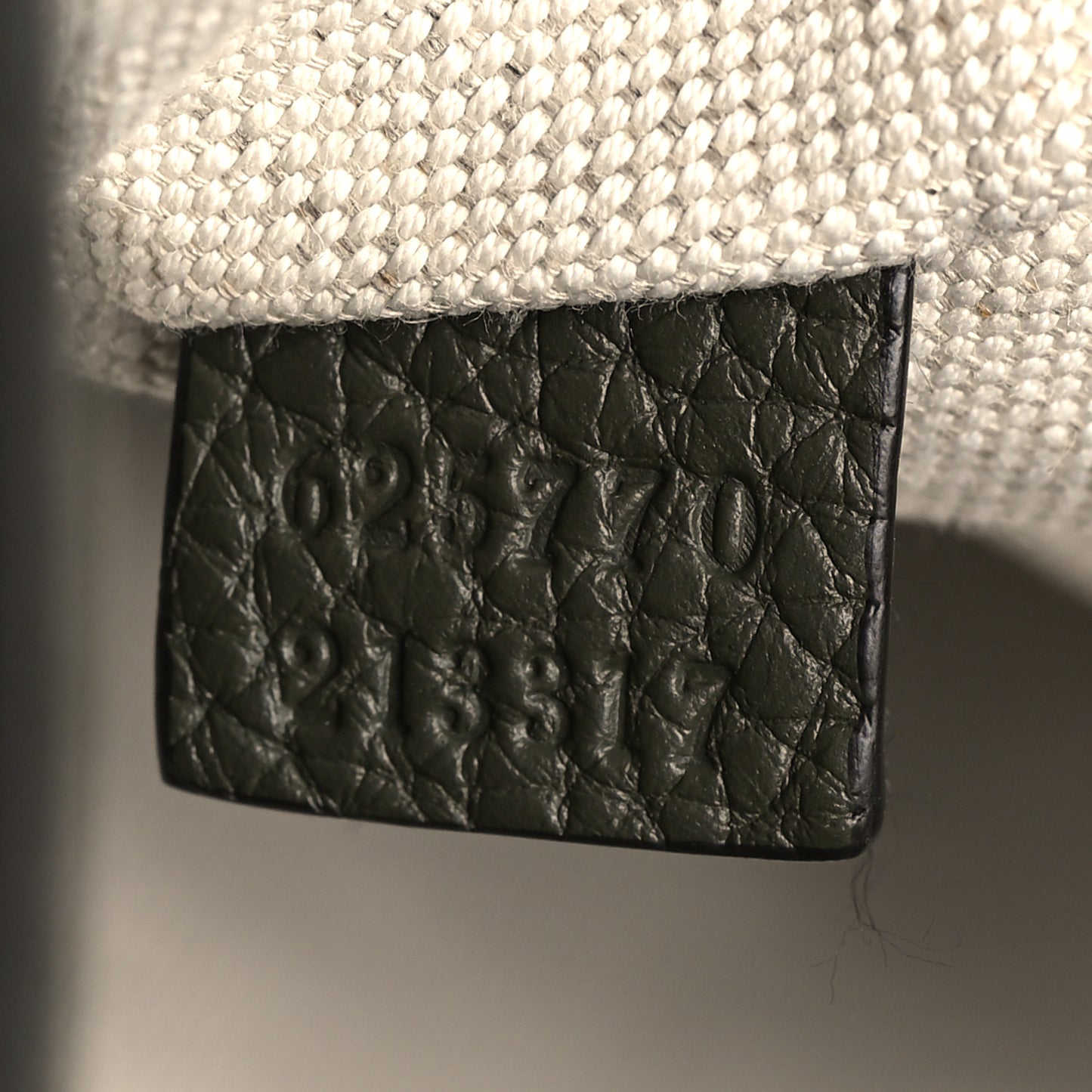 Piuma Calfskin Jumbo GG Embossed Double Buckle Backpack Dark Vintage Olive