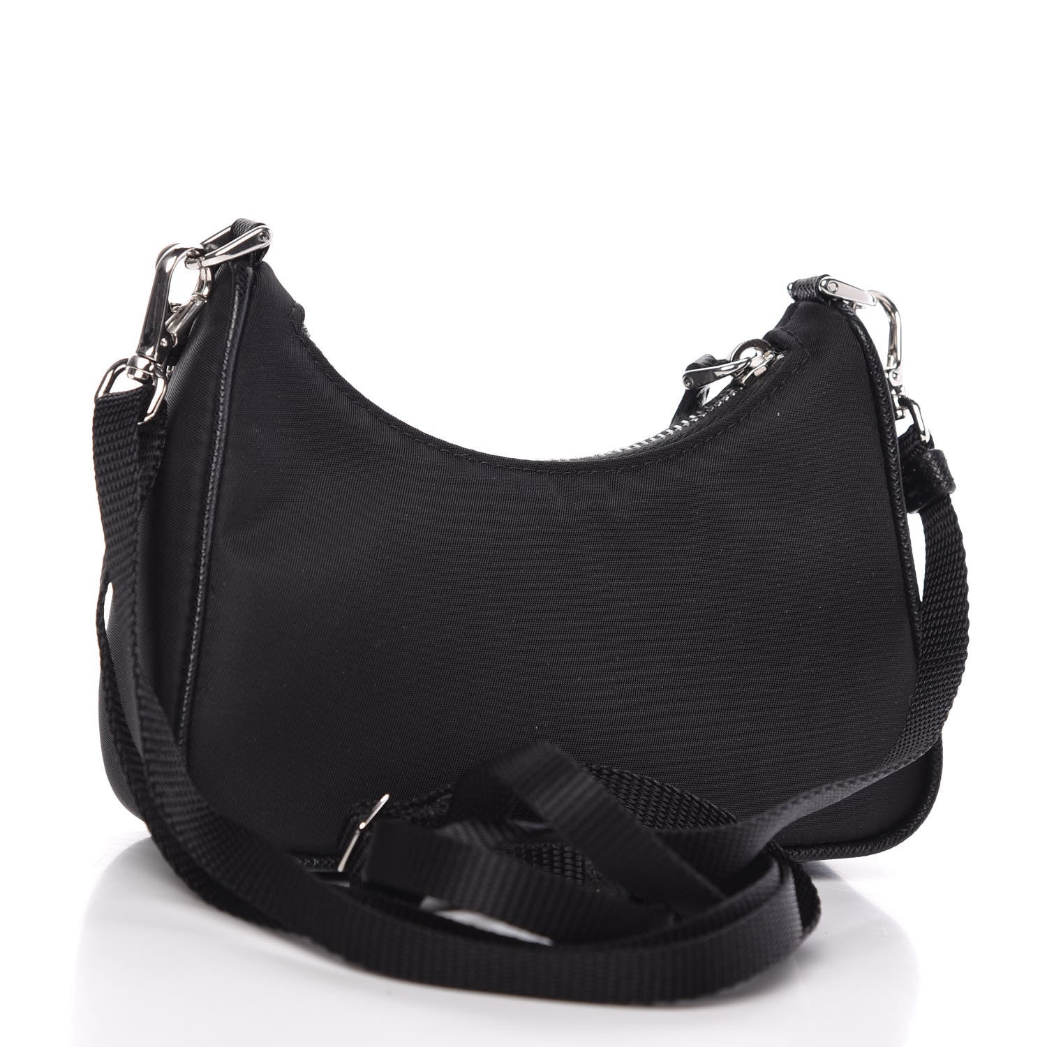 Prada Tessuto Nylon Mini Re-Edition 2000 Shoulder Bag Black 3 of 9