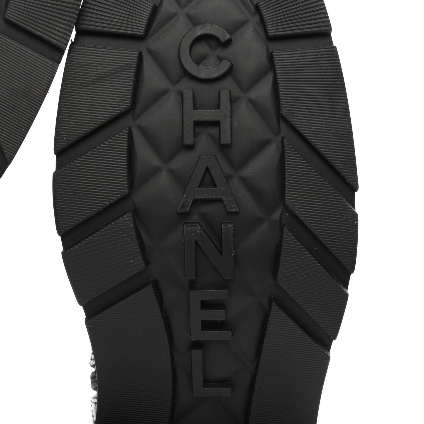 Shiny Calfskin Patent Quilted Chain Lace Up Combat Boots 39 Black